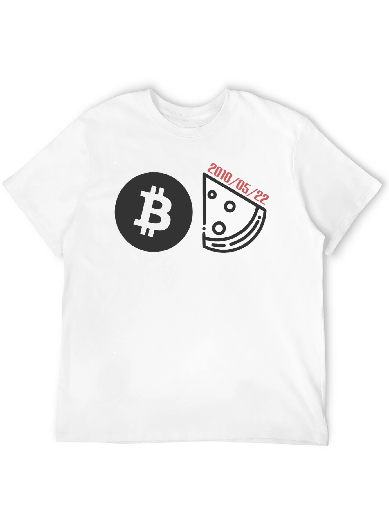 Bitcoin Pizza Day Black T-Shirt