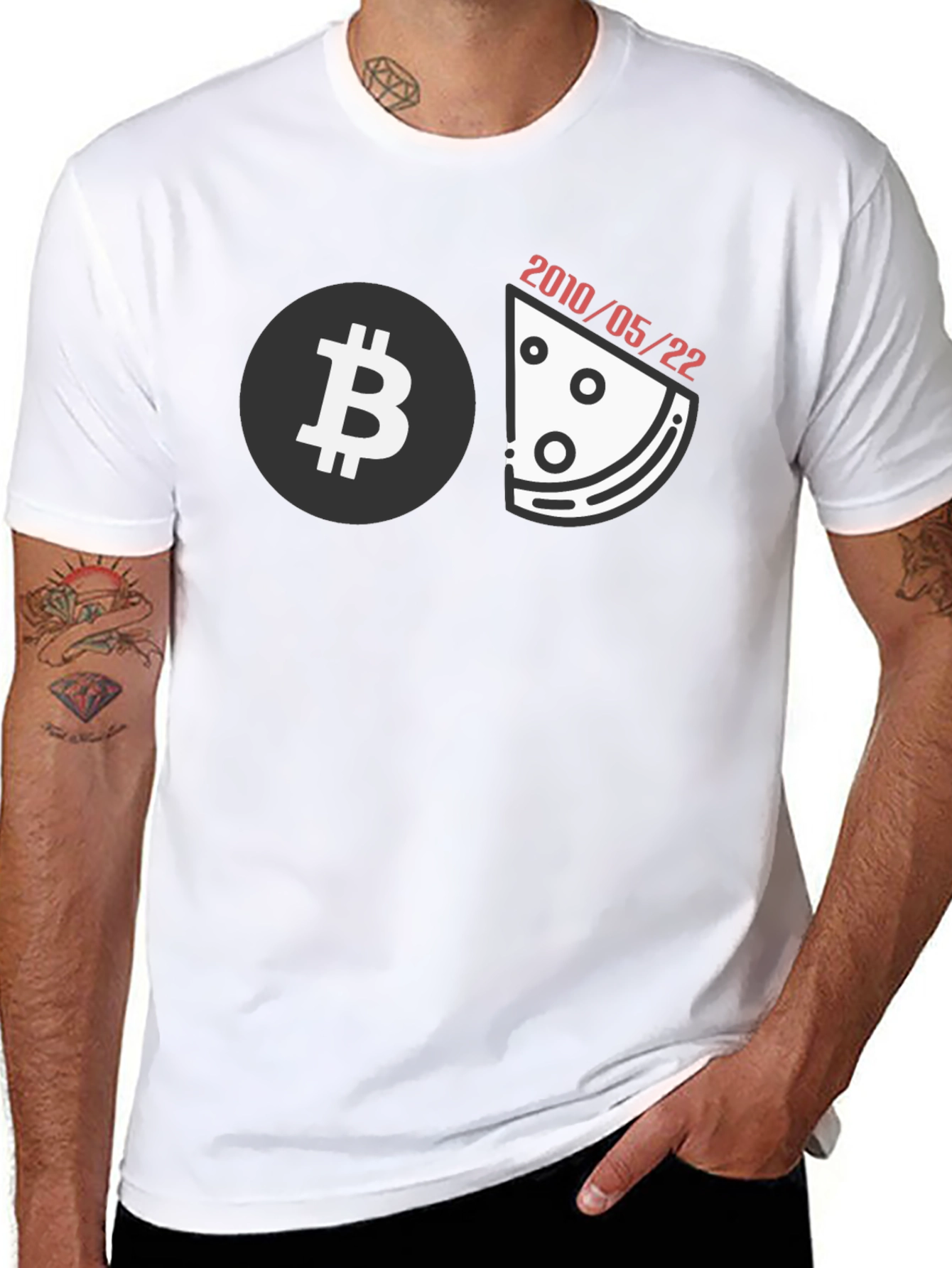 Bitcoin Pizza Day Black T-Shirt