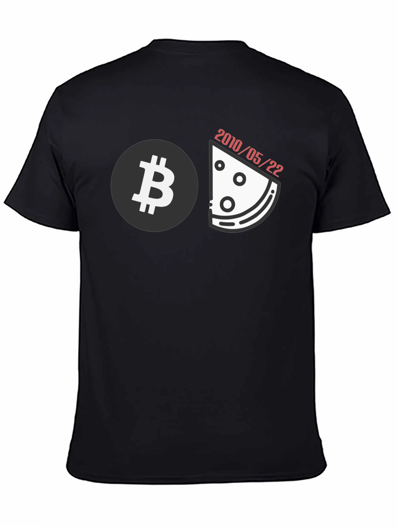 Bitcoin Pizza Day Black T-Shirt