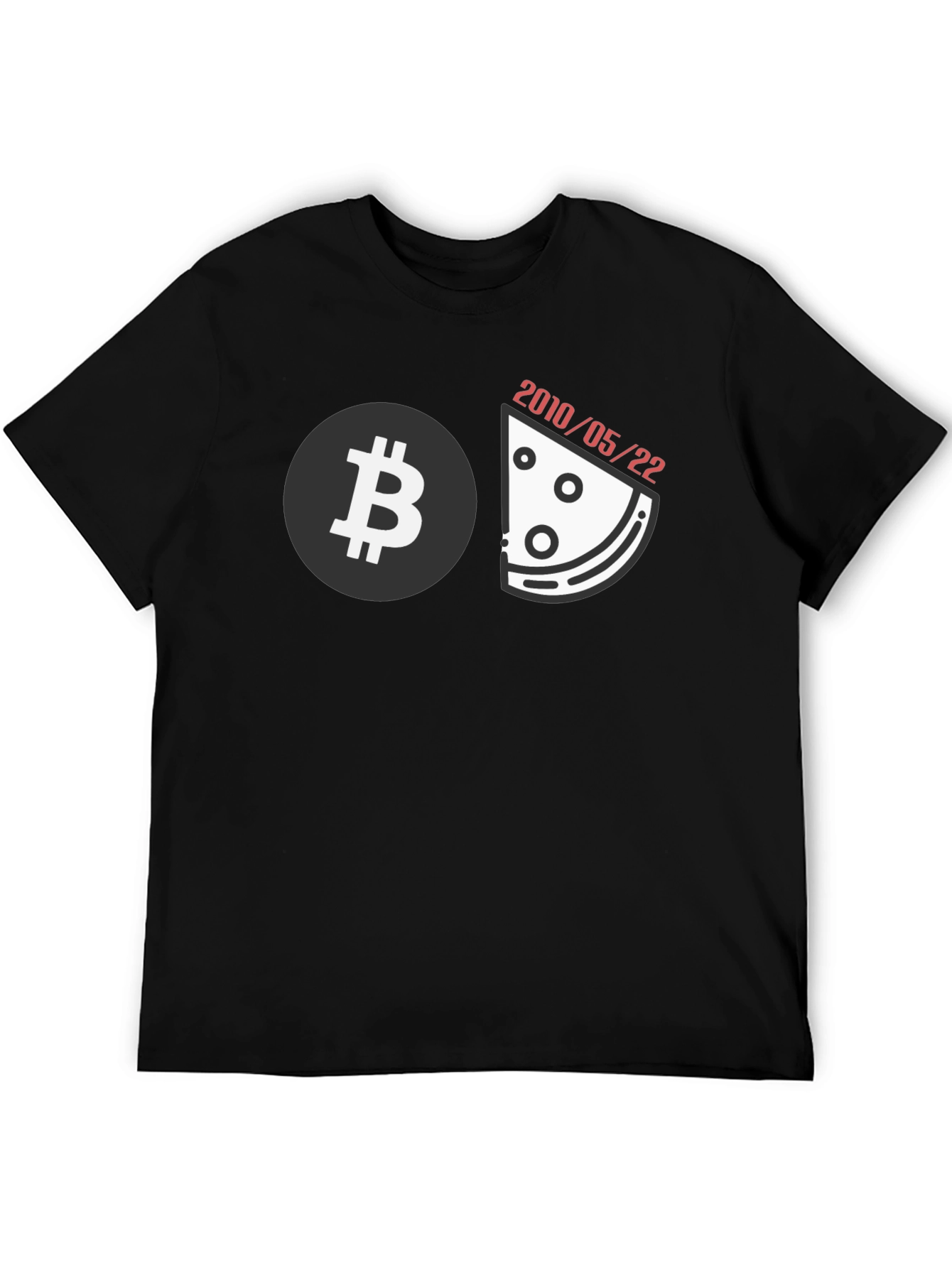 Bitcoin Pizza Day Black T-Shirt