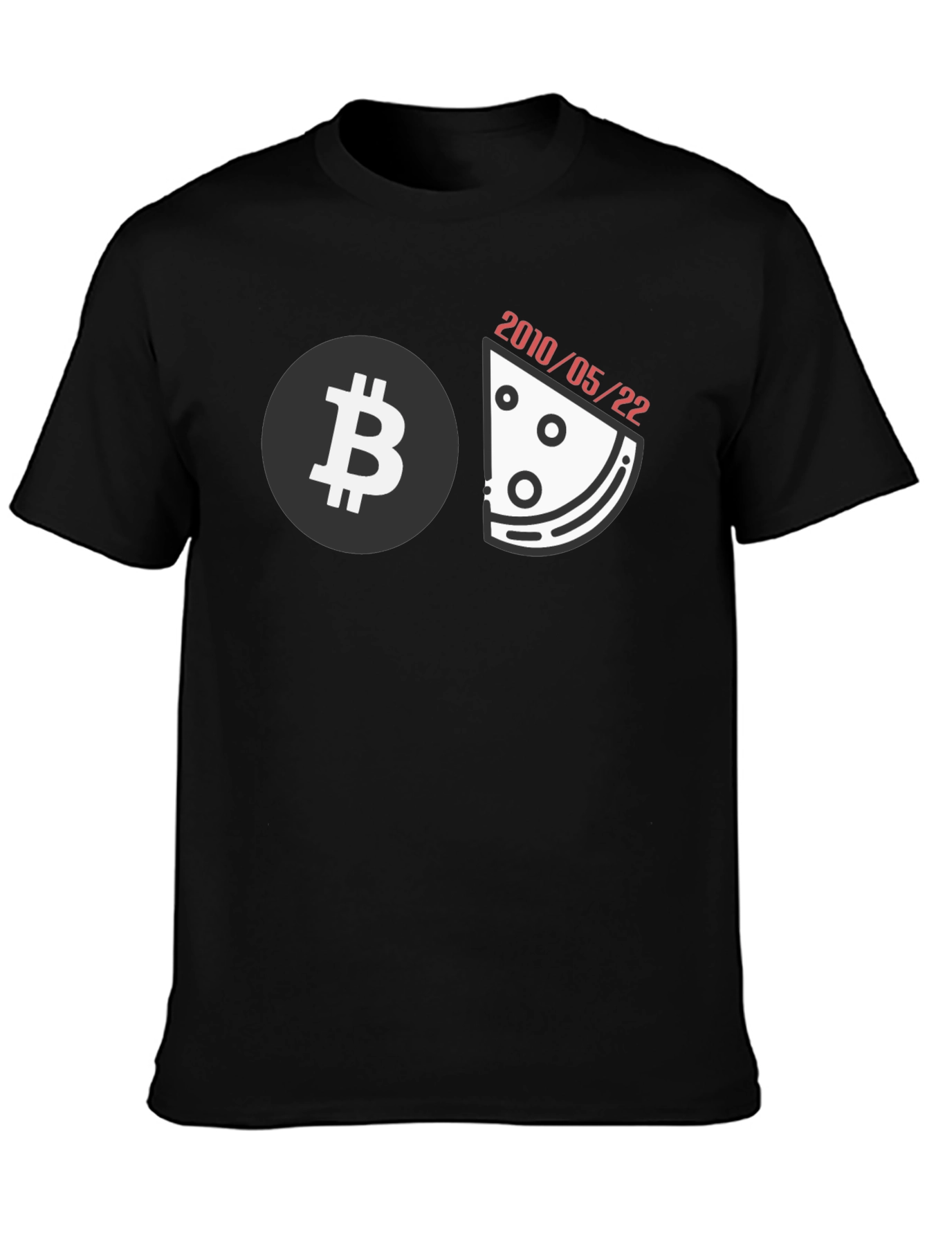 Bitcoin Pizza Day Black T-Shirt
