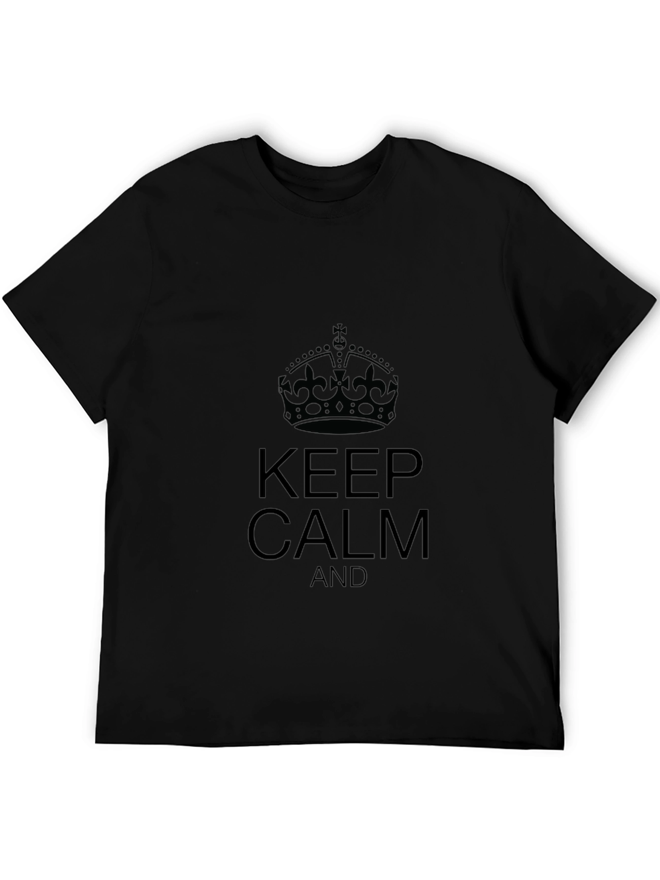 Keep Calm Black T-Shirt