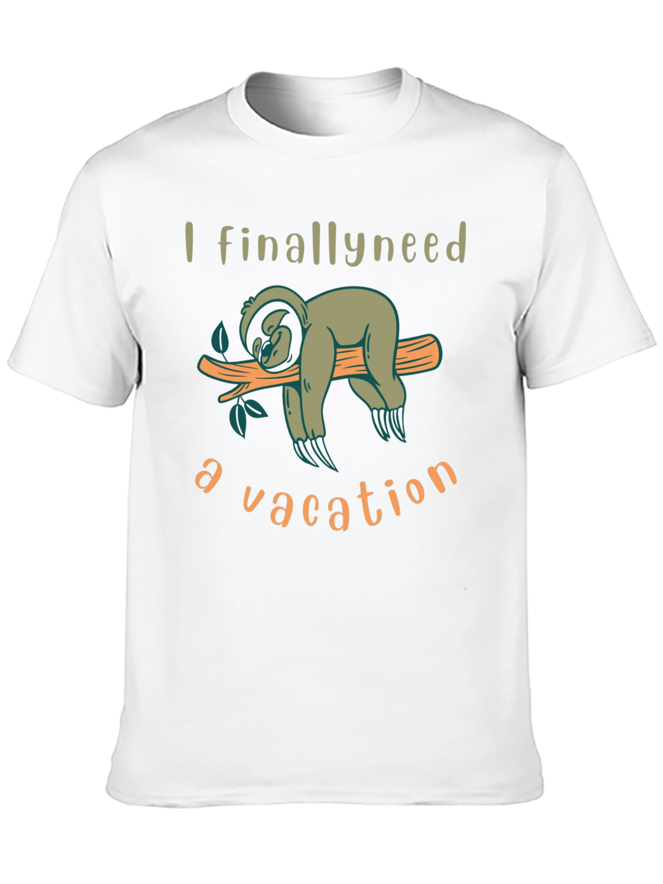 Sloth Vacation T-Shirt - Relaxing Lazy Days