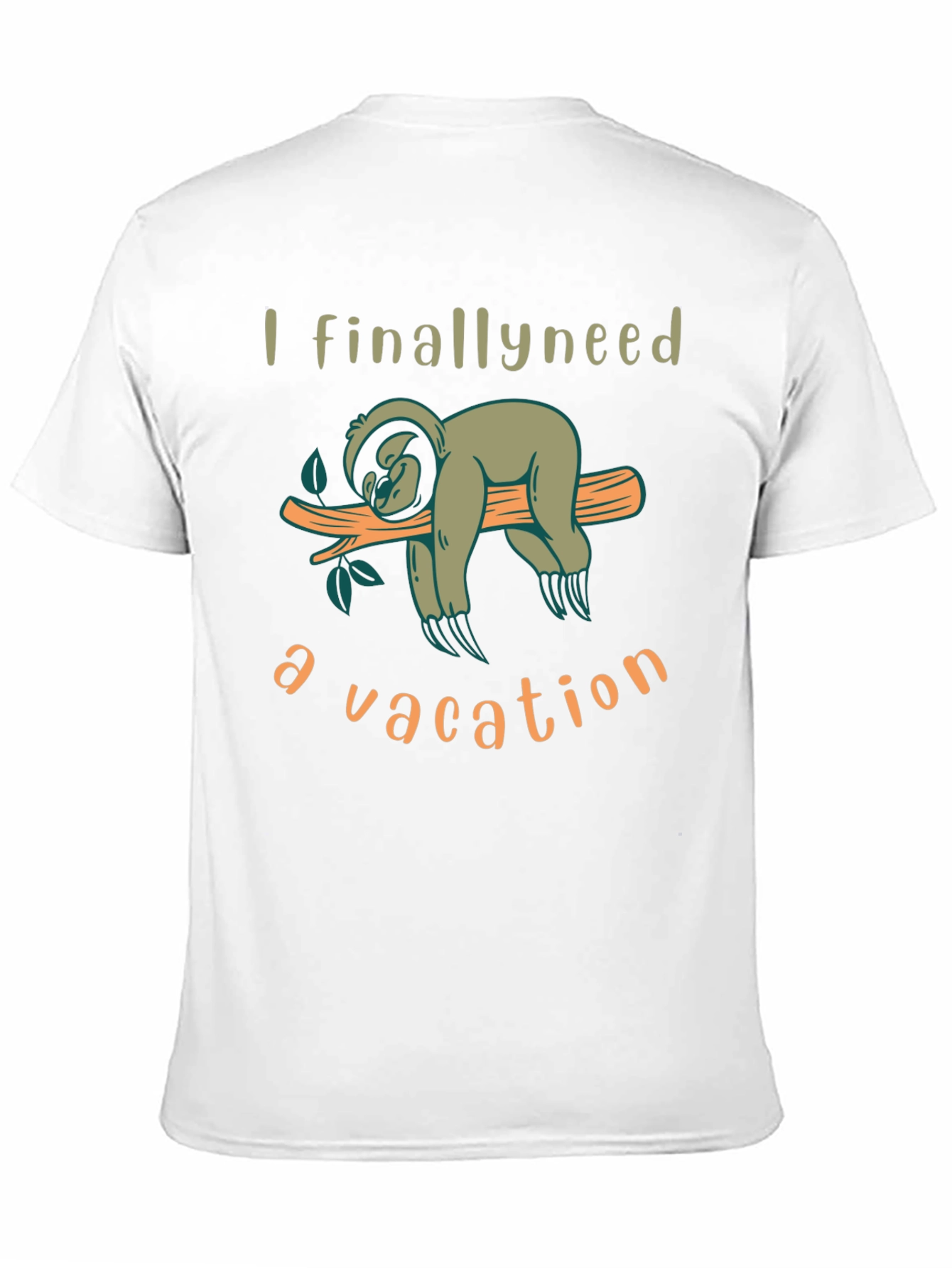 Sloth Vacation T-Shirt - Relaxing Lazy Days