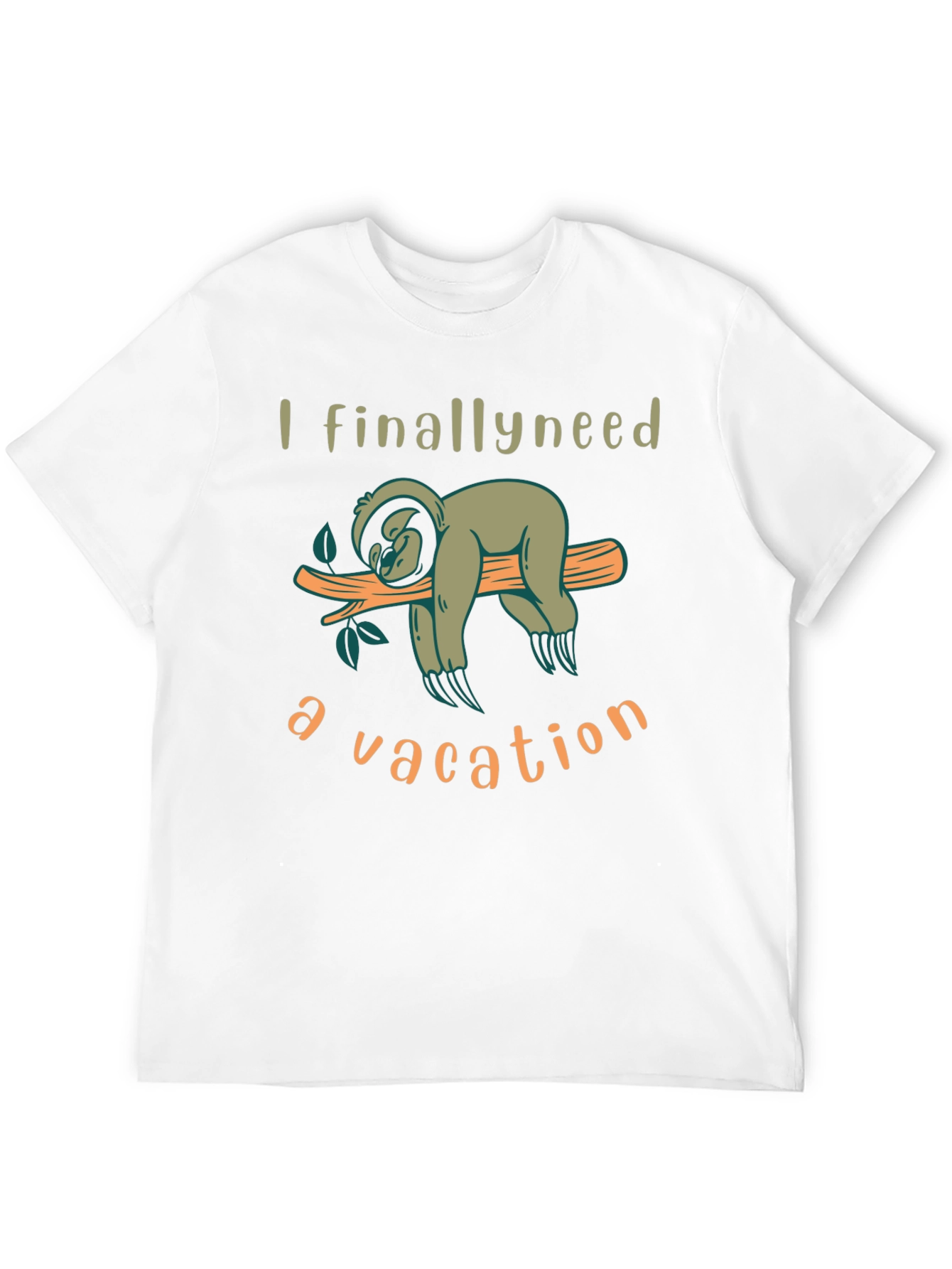 Sloth Vacation T-Shirt - Relaxing Lazy Days