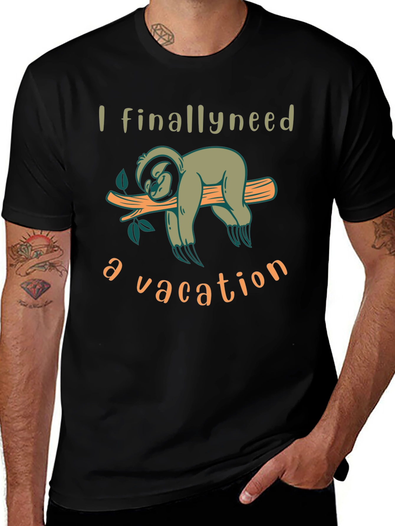 Sloth Vacation T-Shirt - Relaxing Lazy Days