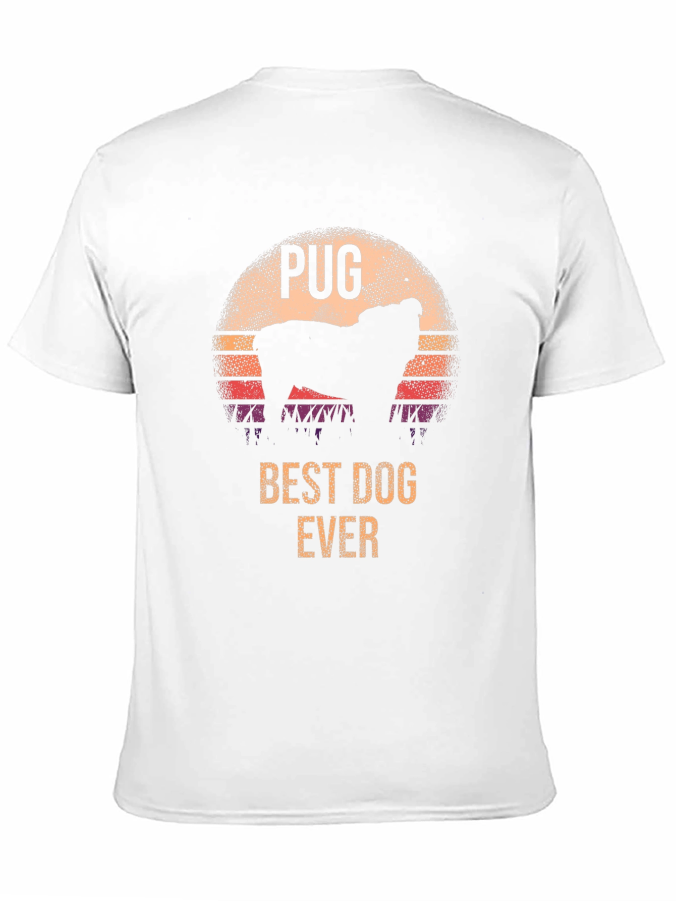 Pug Best Dog Ever Retro T-Shirt