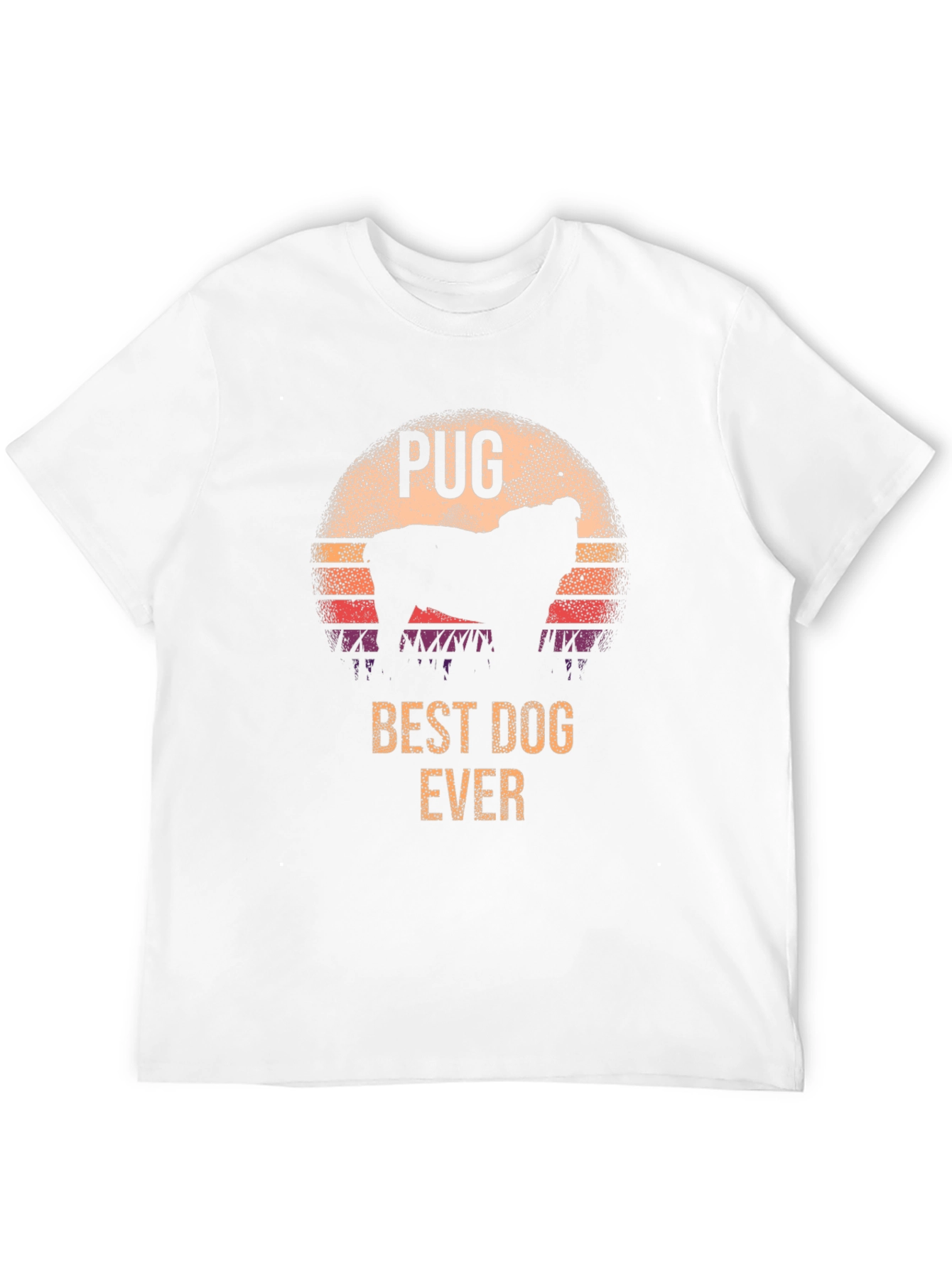 Pug Best Dog Ever Retro T-Shirt