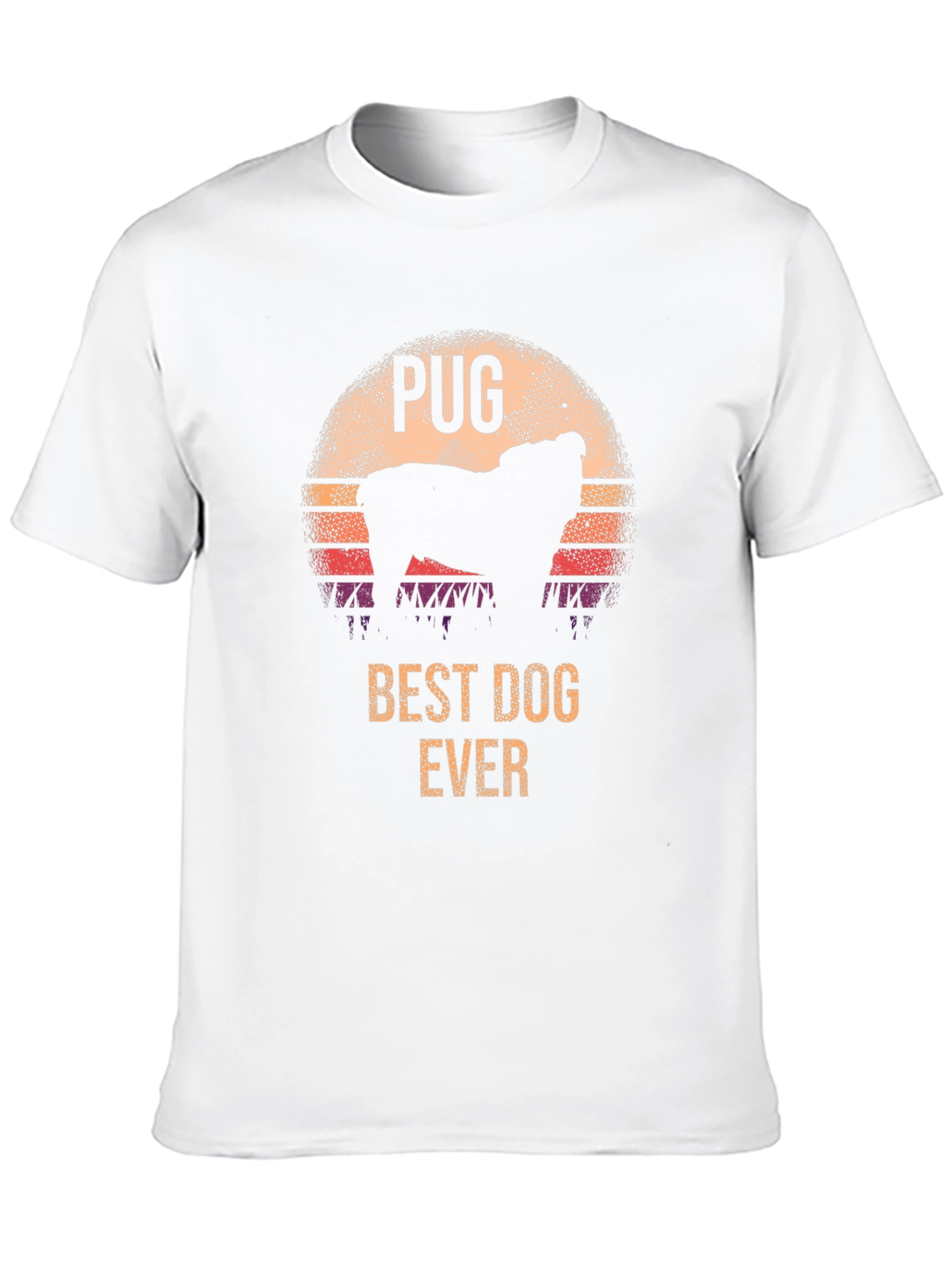 Pug Best Dog Ever Retro T-Shirt