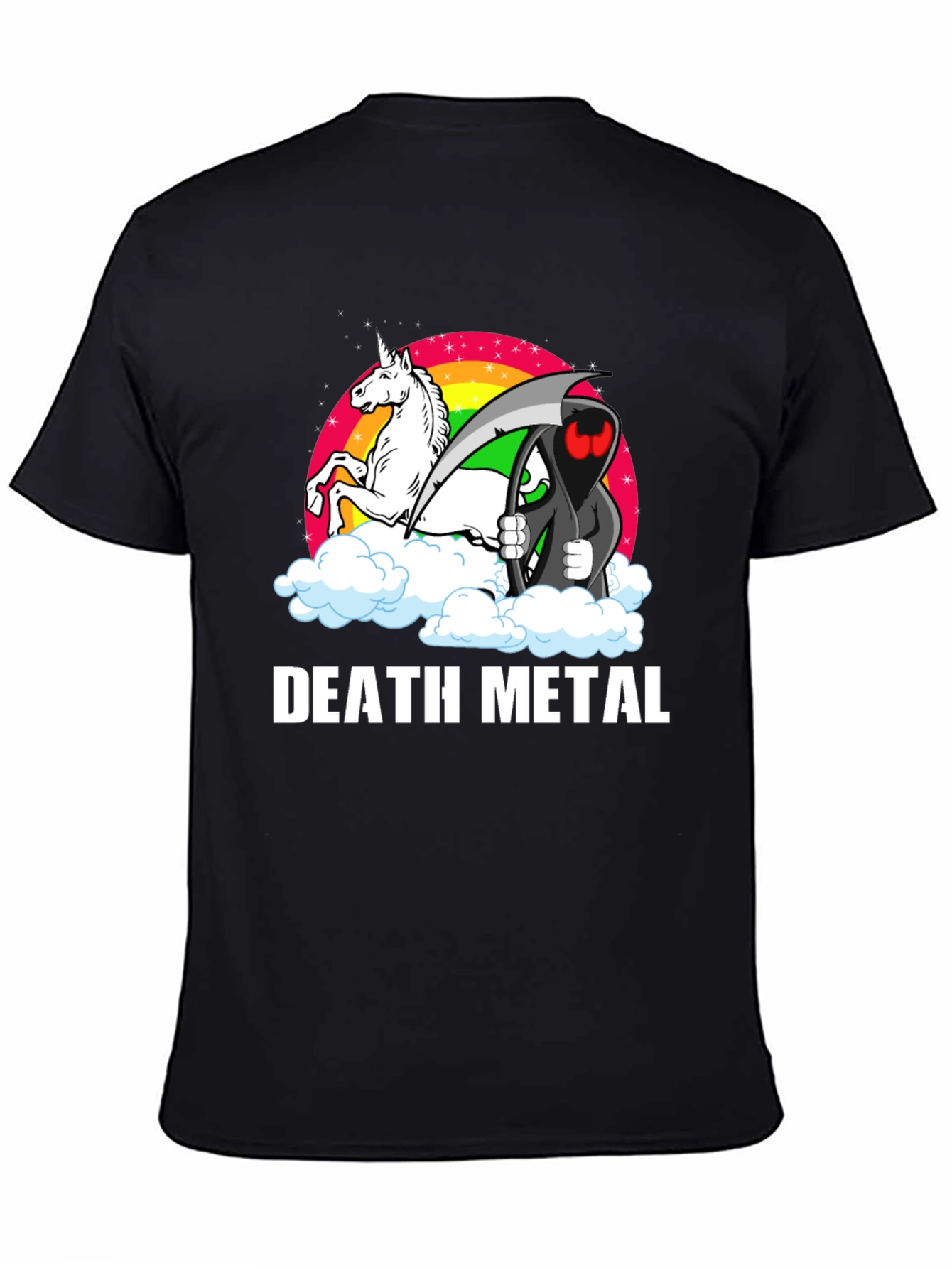 Death Metal Unicorn Grim Reaper T-Shirt