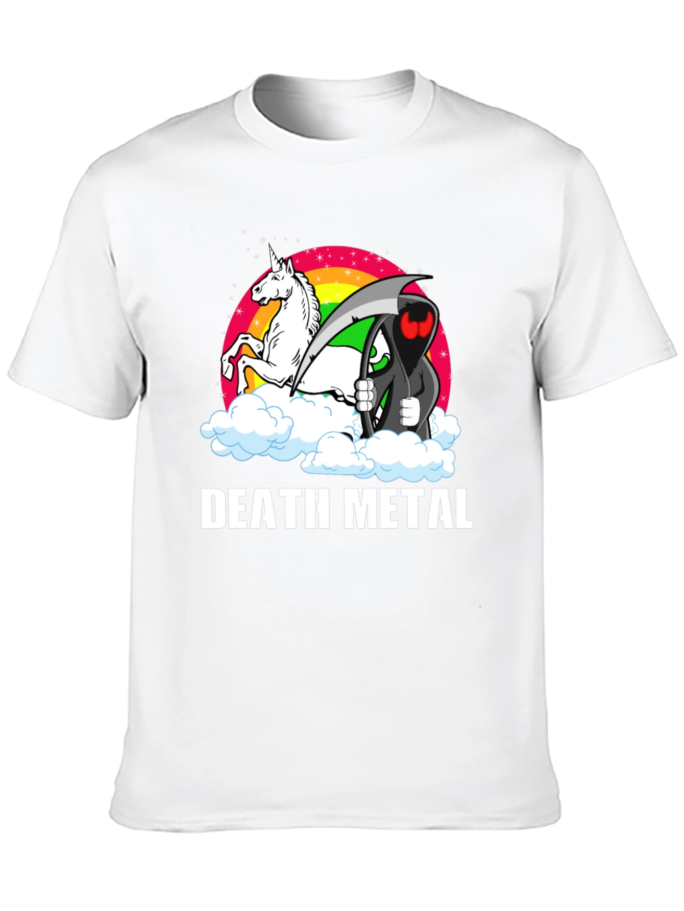 Death Metal Unicorn Grim Reaper T-Shirt