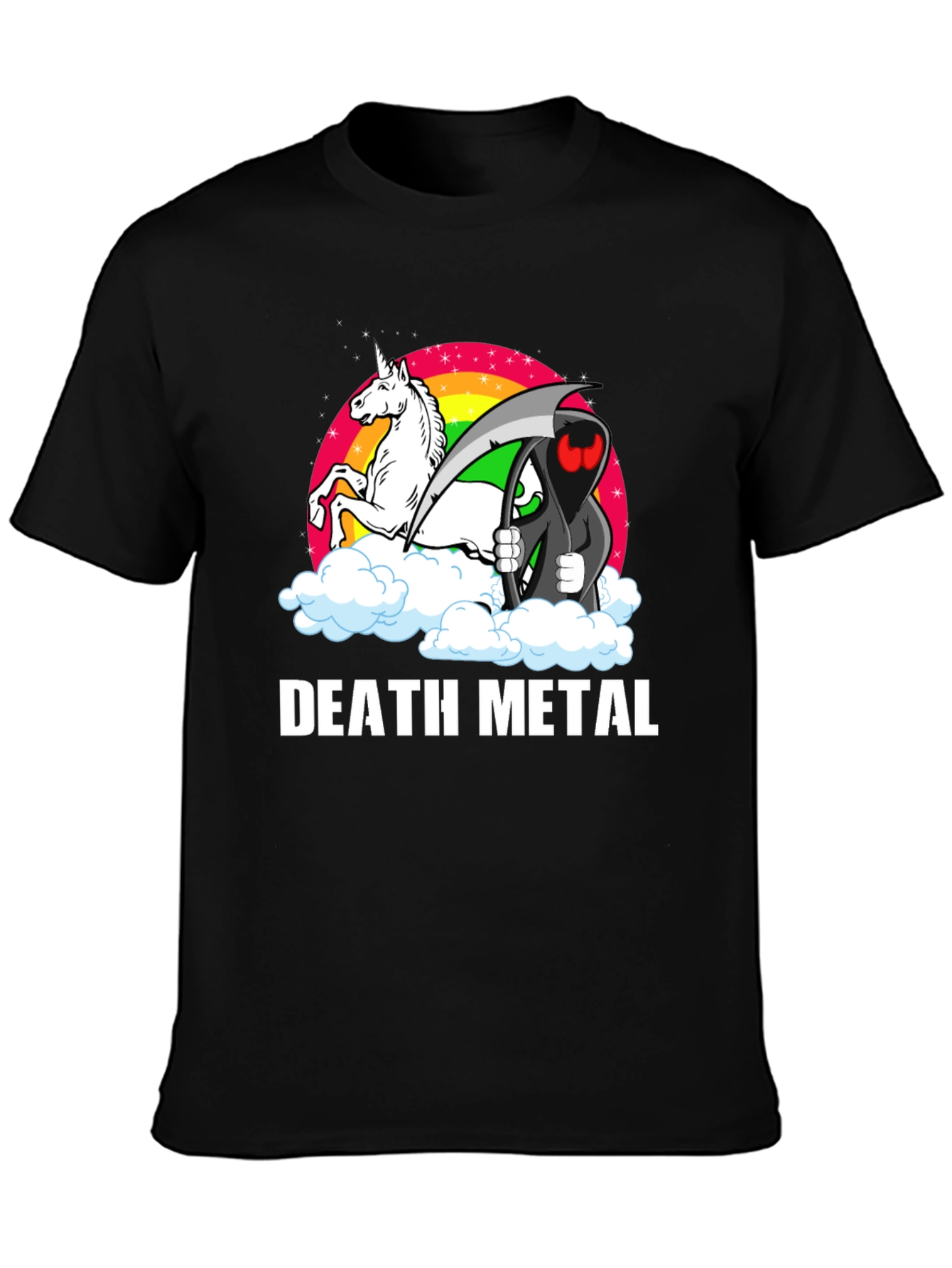 Death Metal Unicorn Grim Reaper T-Shirt