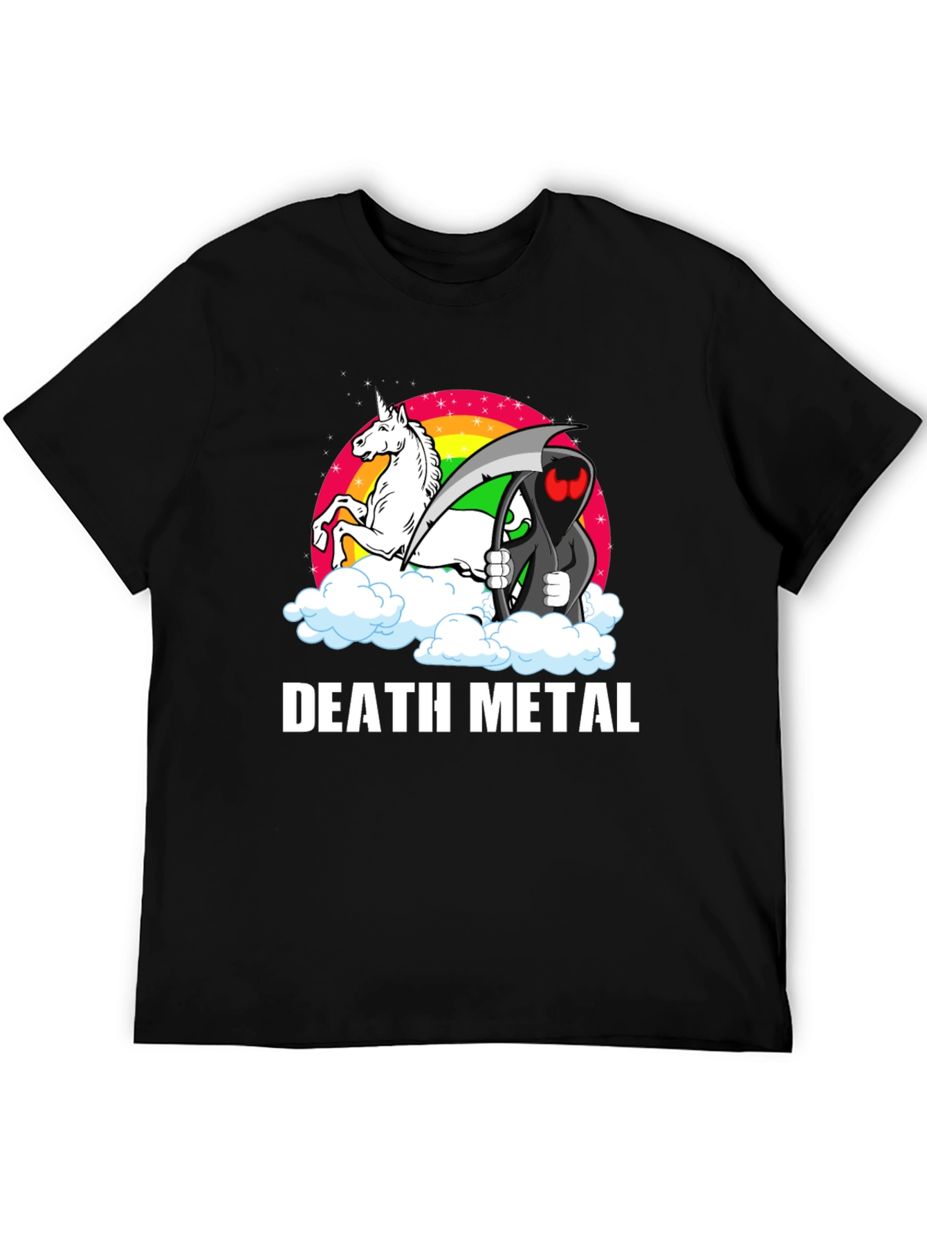 Death Metal Unicorn Grim Reaper T-Shirt