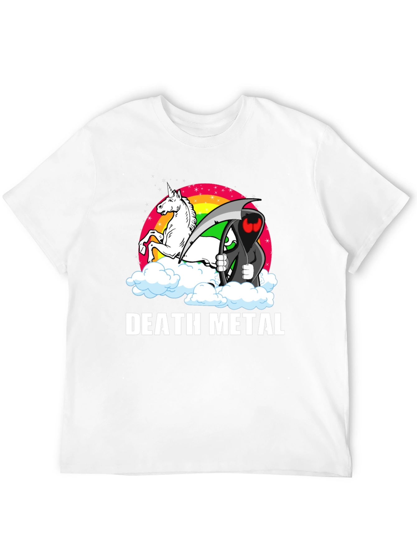 Death Metal Unicorn Grim Reaper T-Shirt