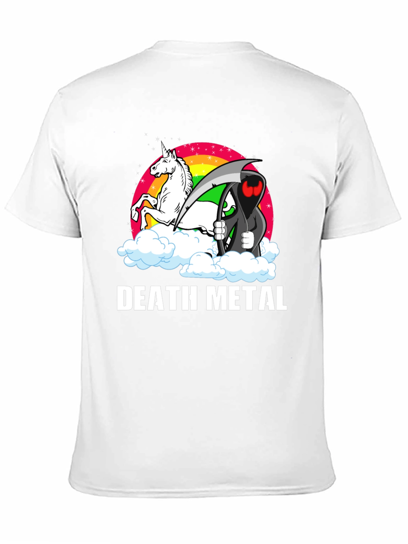 Death Metal Unicorn Grim Reaper T-Shirt