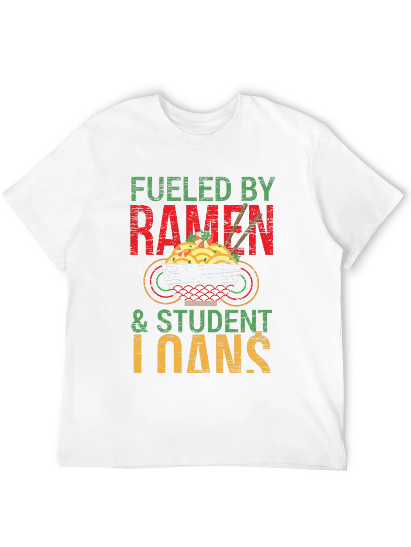 Fueled by Ramen & Student Loans Graphic T-Shirt