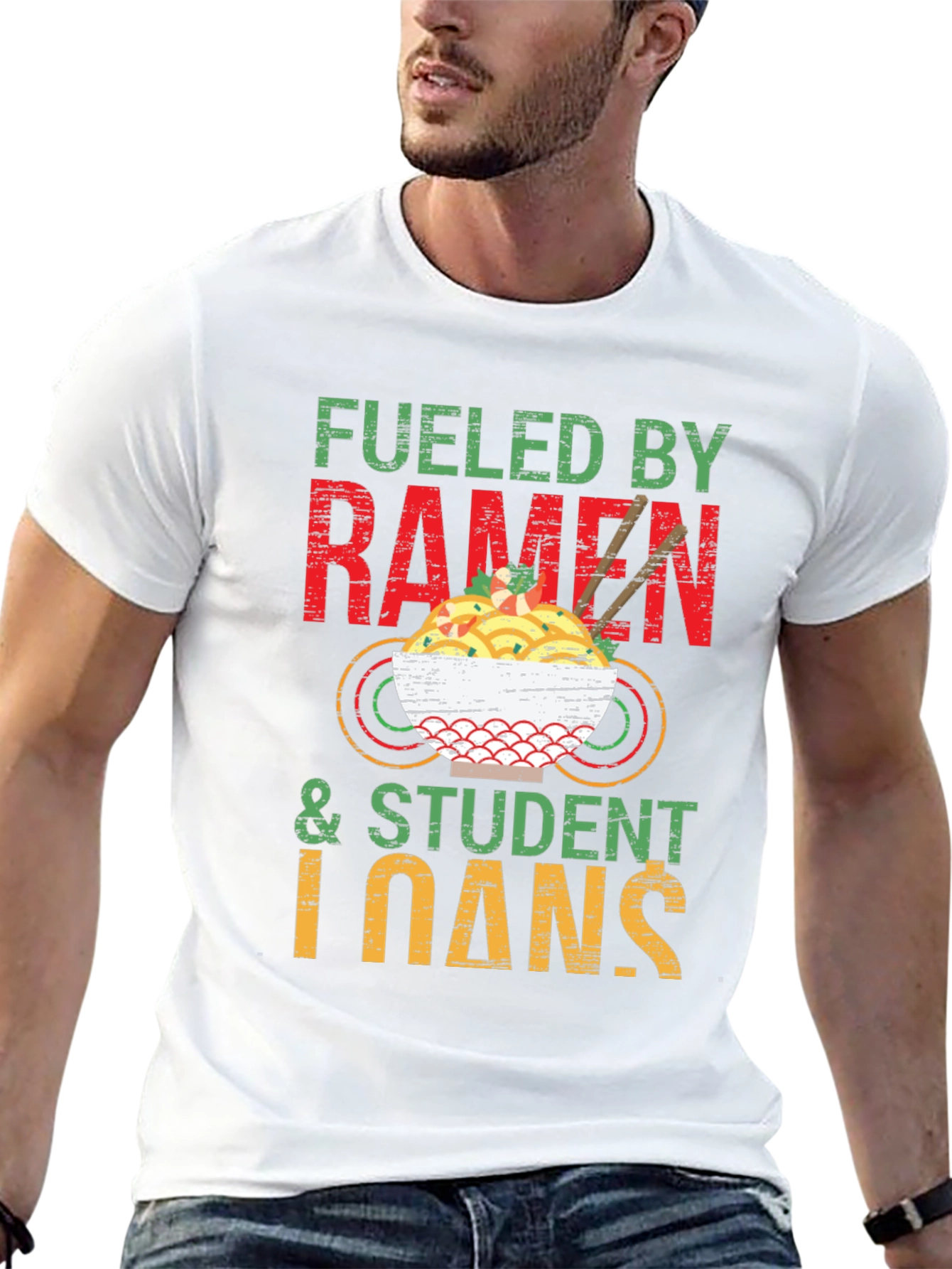 Fueled by Ramen & Student Loans Graphic T-Shirt