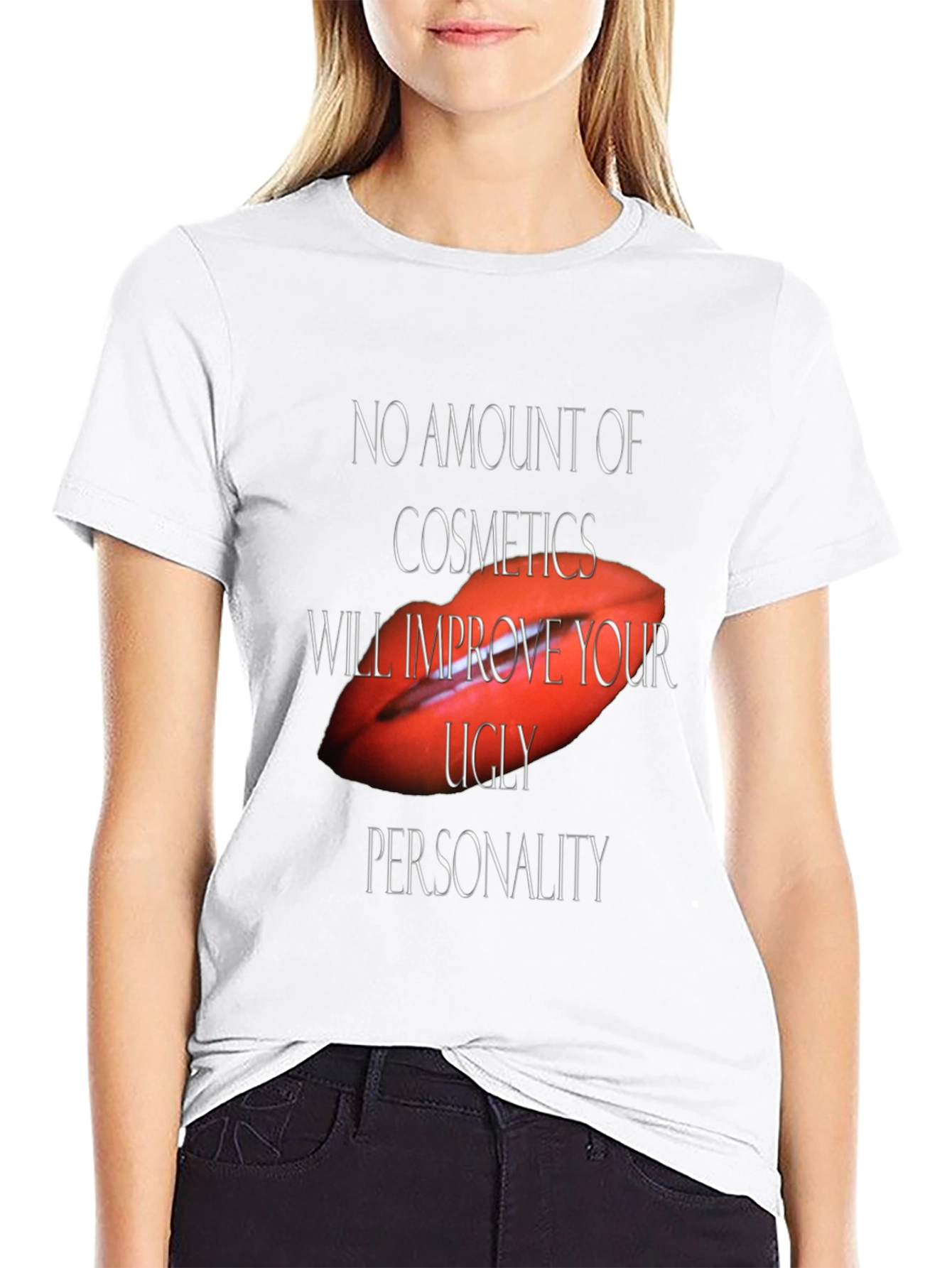 Cosmetics Ugly Personality Graphic T-Shirt