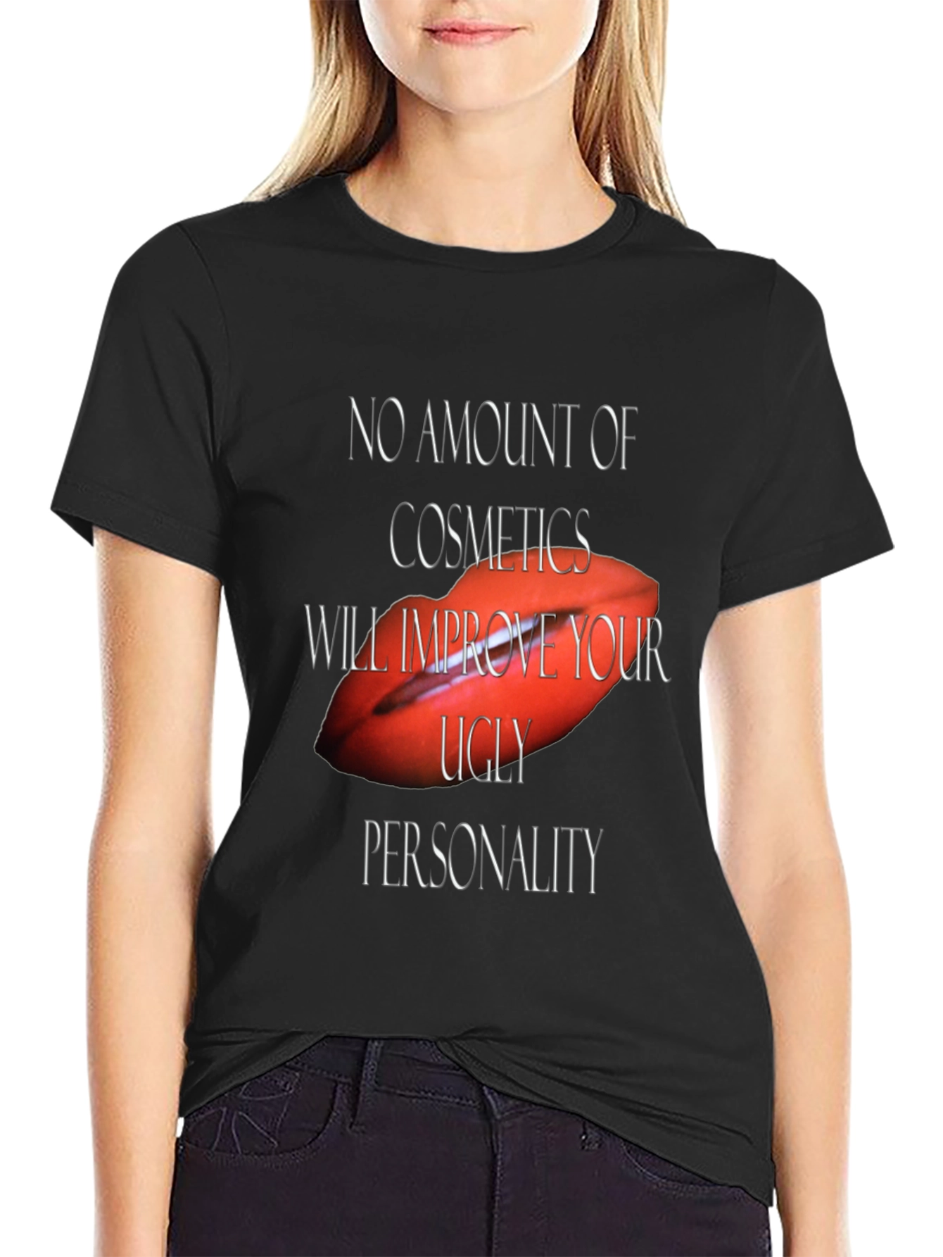Cosmetics Ugly Personality Graphic T-Shirt
