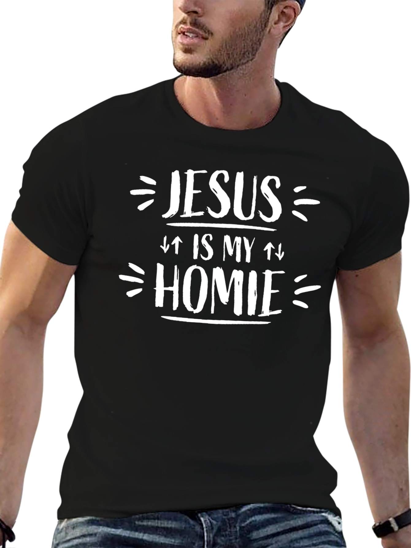 Jesus Is My Homie Graphic T-Shirt