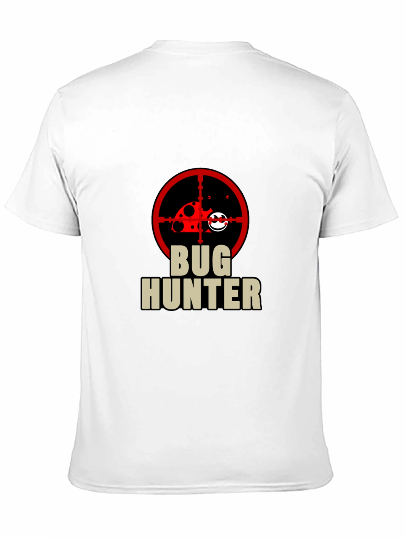 Bug Hunter Graphic Tee - Black Cotton T-Shirt