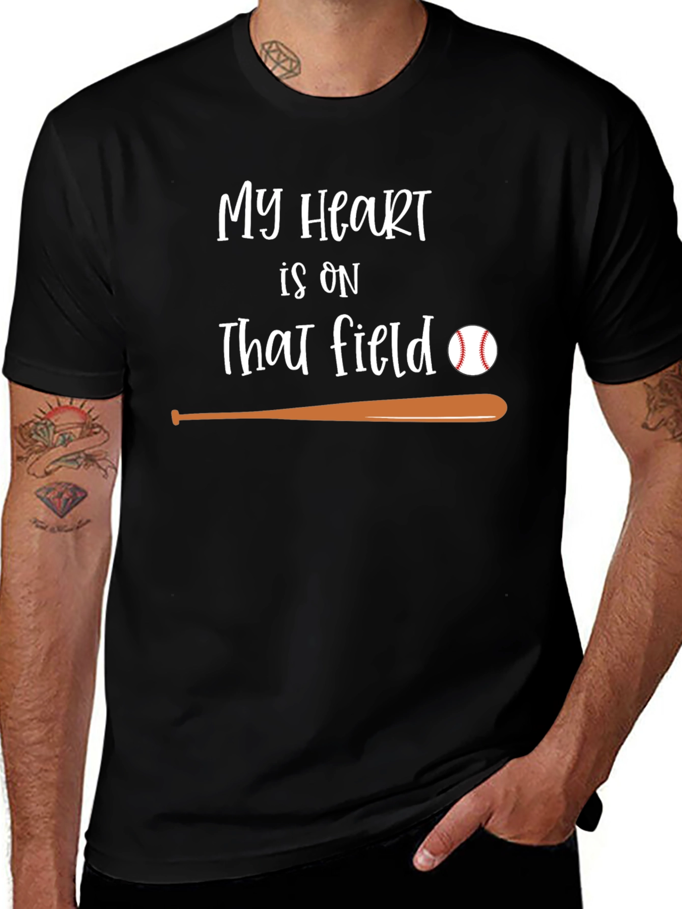 Baseball Heart T-Shirt: Field Passion Tee