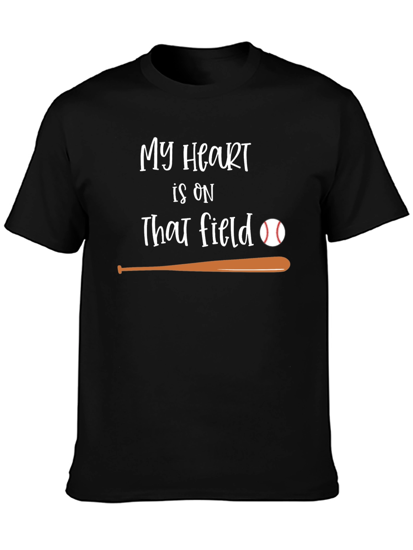 Baseball Heart T-Shirt: Field Passion Tee