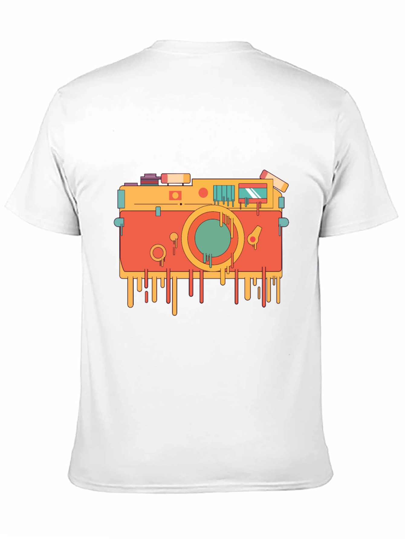 Retro Camera Graphic Tee - Cool Black T-Shirt
