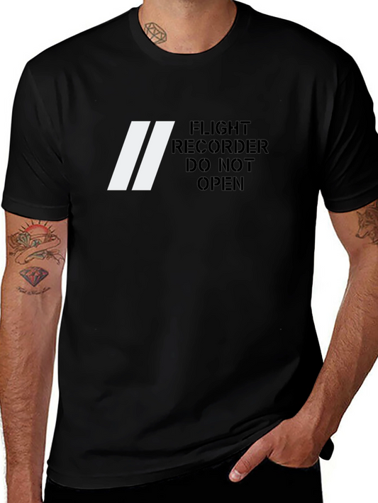 Flight Recorder T-Shirt - Do Not Open - Novelty Tee