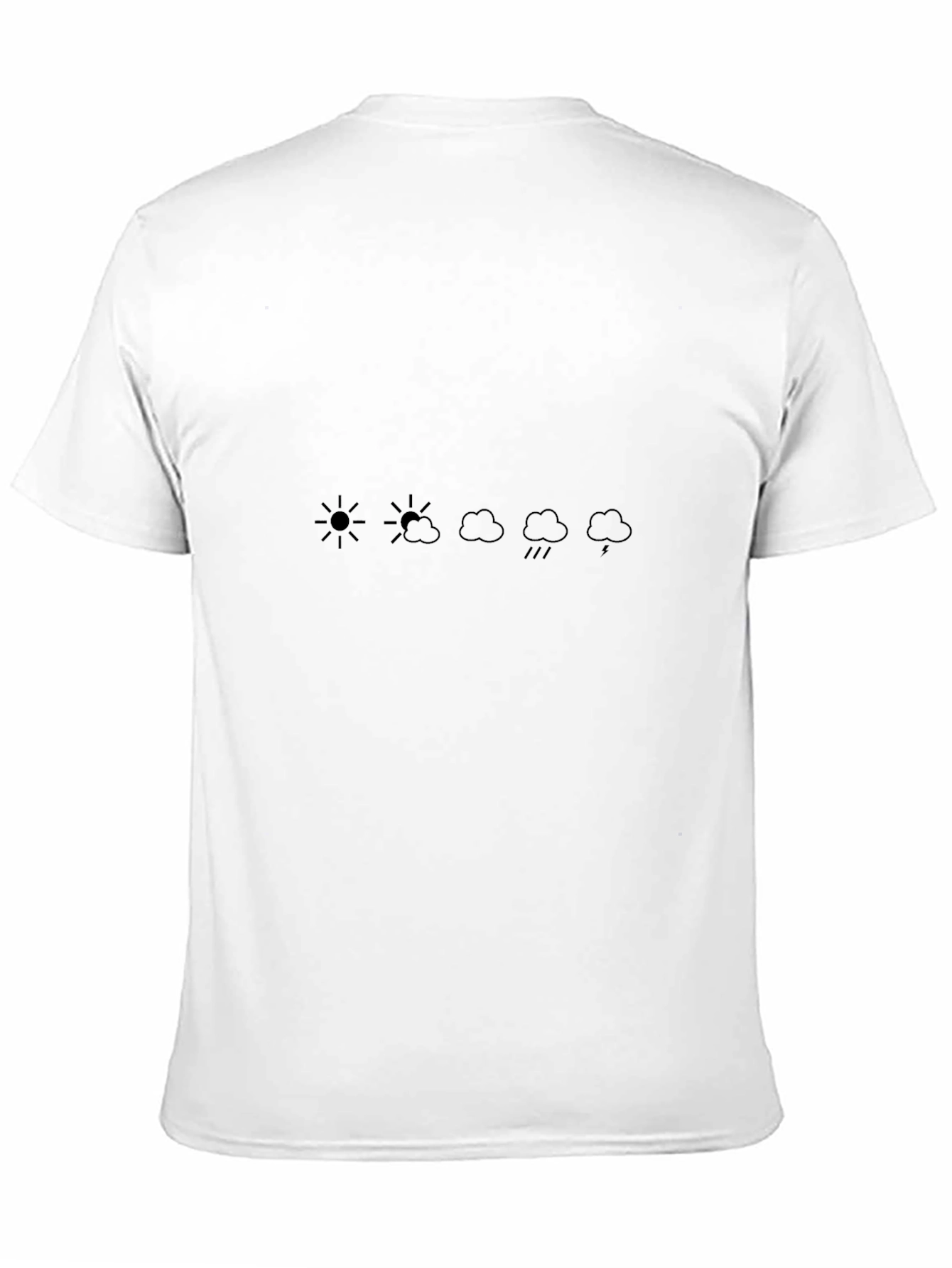 Weather Pattern Black Graphic Tee