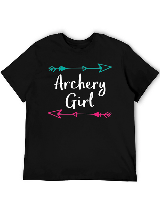 Archery Girl Arrow Graphic T-Shirt