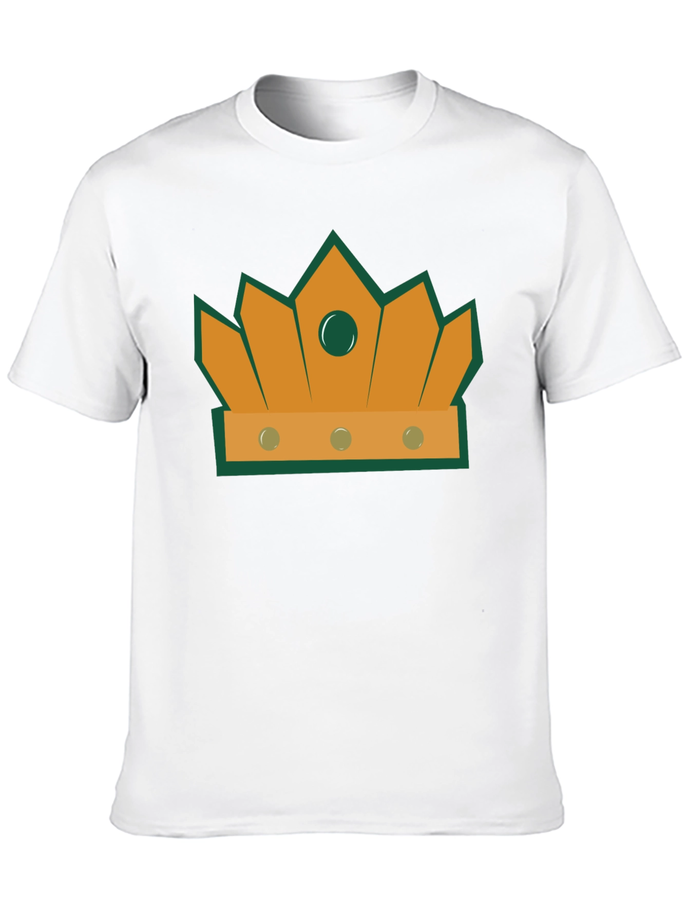 Crown Graphic Tee - Stylish Mens Black T-Shirt