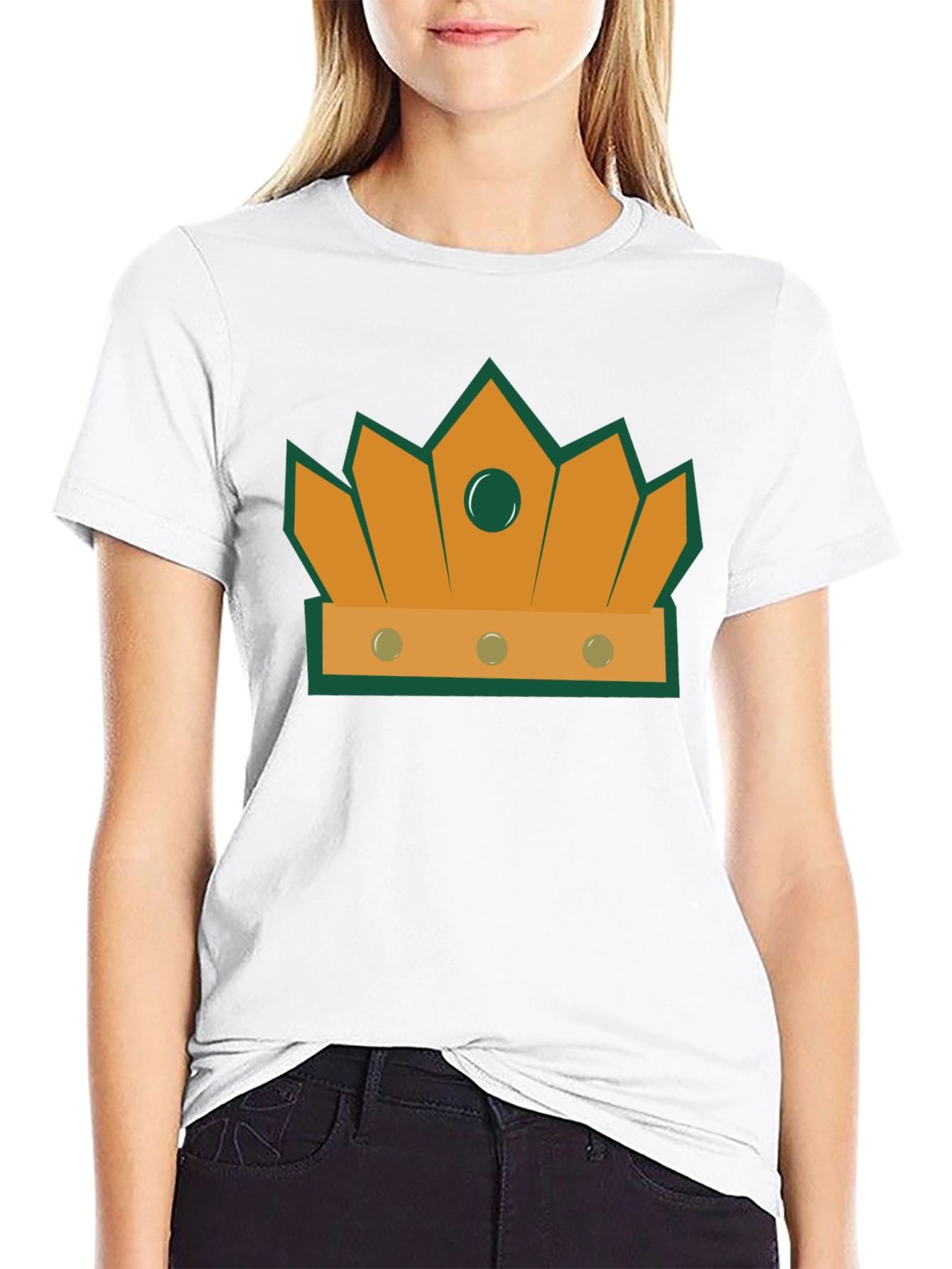 Crown Graphic Tee - Stylish Mens Black T-Shirt