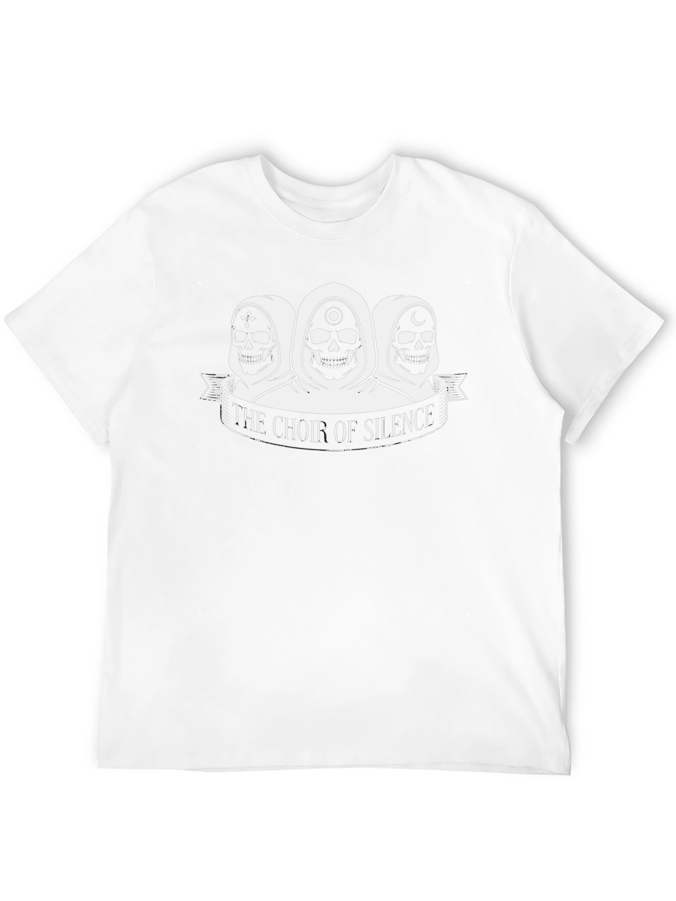 Choir of Silence Graphic Tee - Black Cotton T-Shirt
