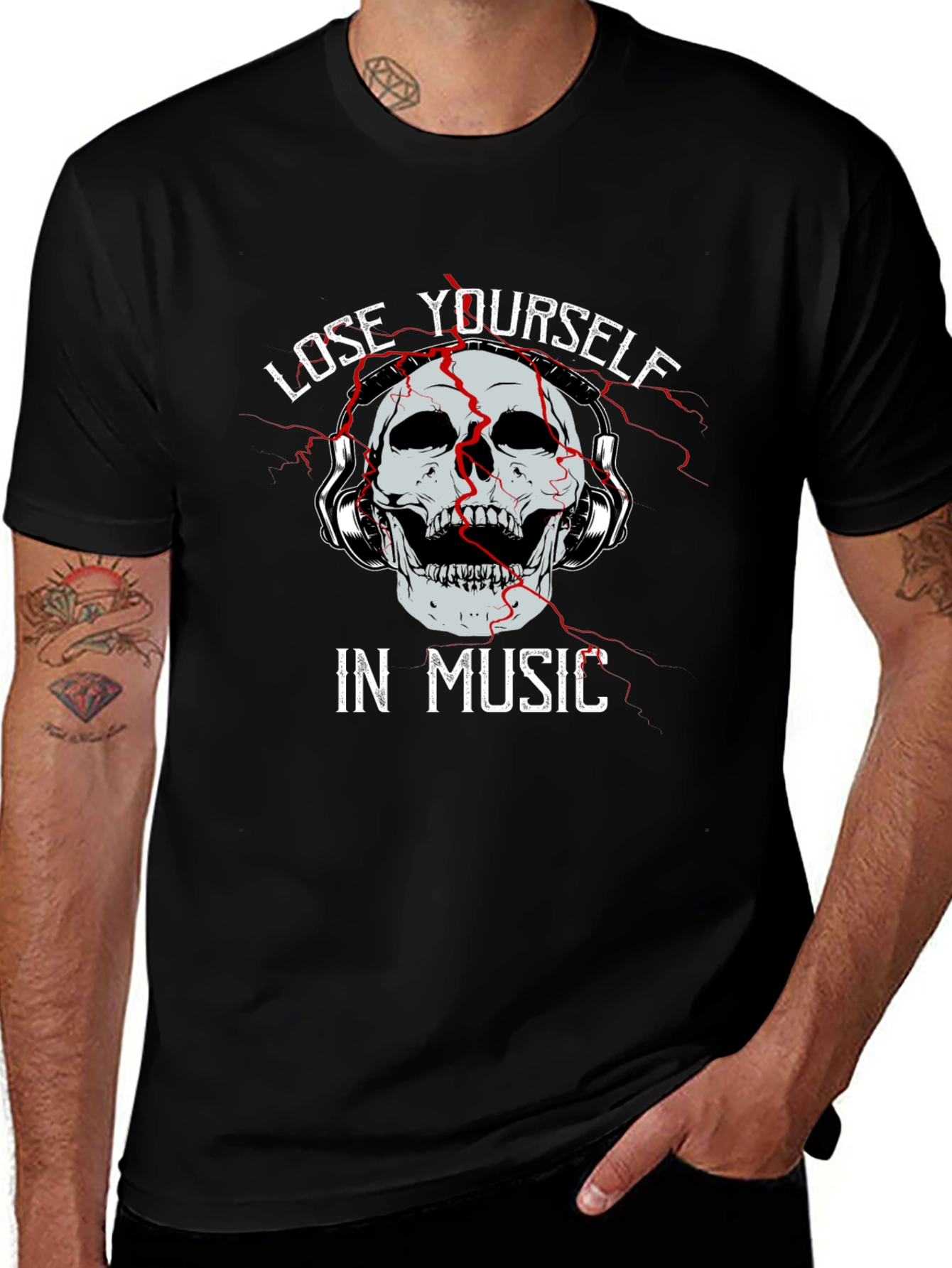 Lose Yourself in Music Graphic T-Shirt