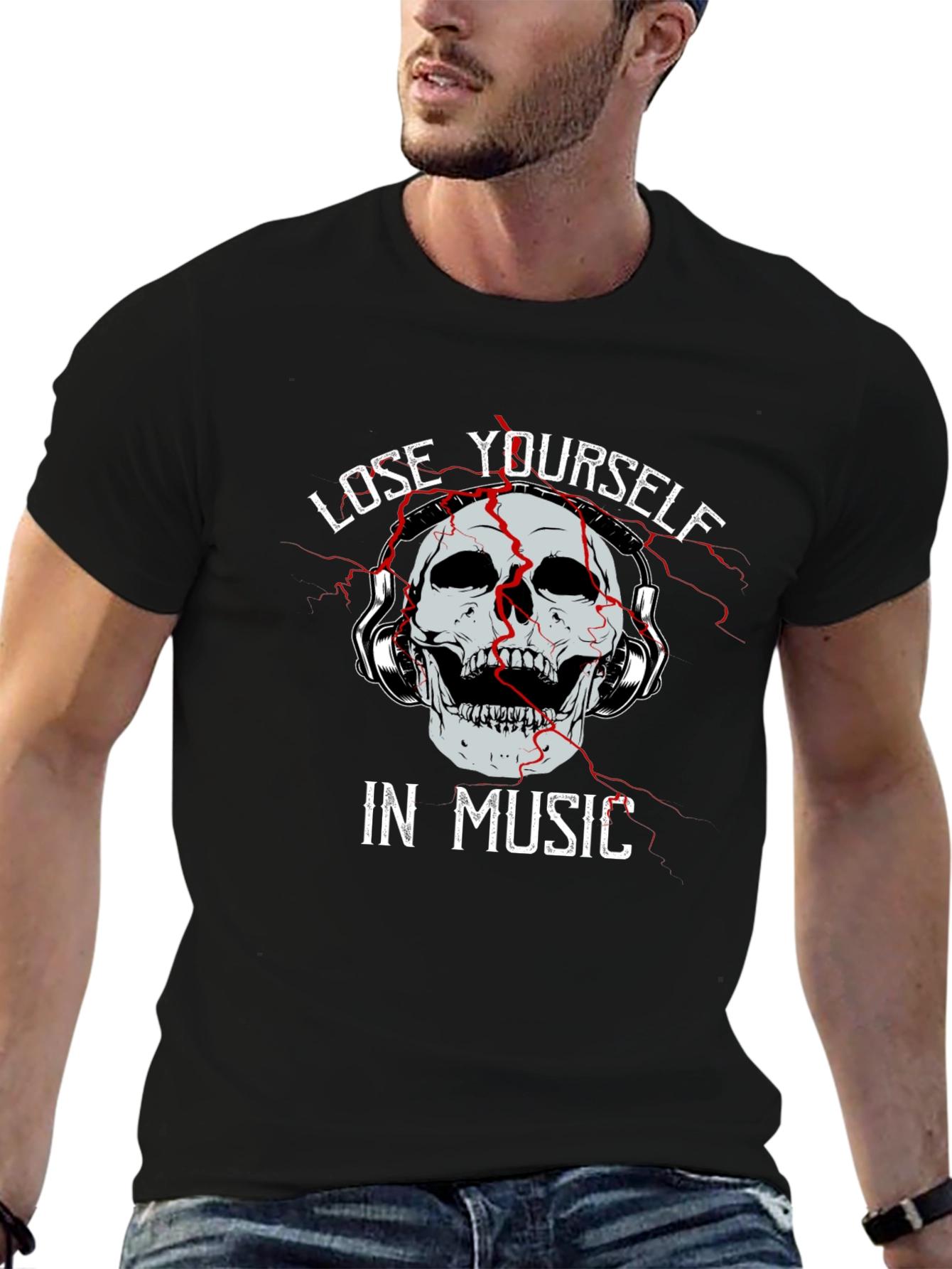 Lose Yourself in Music Graphic T-Shirt