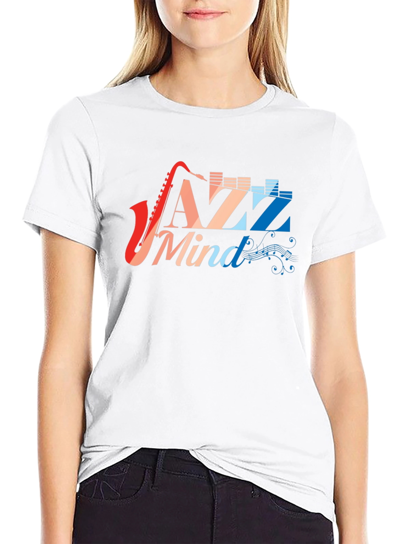 Jazz Mind Black T-Shirt - Music Lover Tee