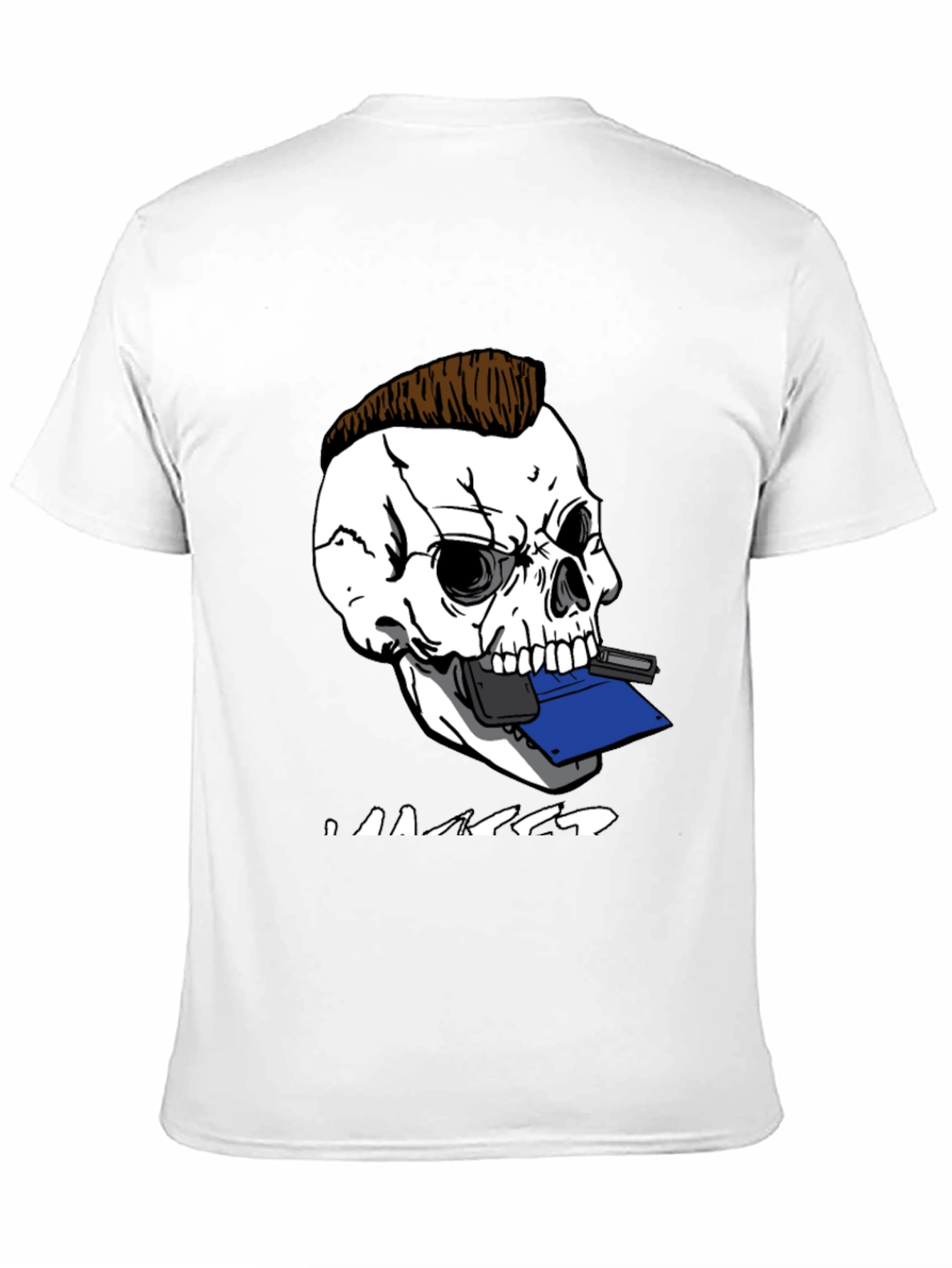 Skull Hacker Tee - Edgy Graphic T-Shirt