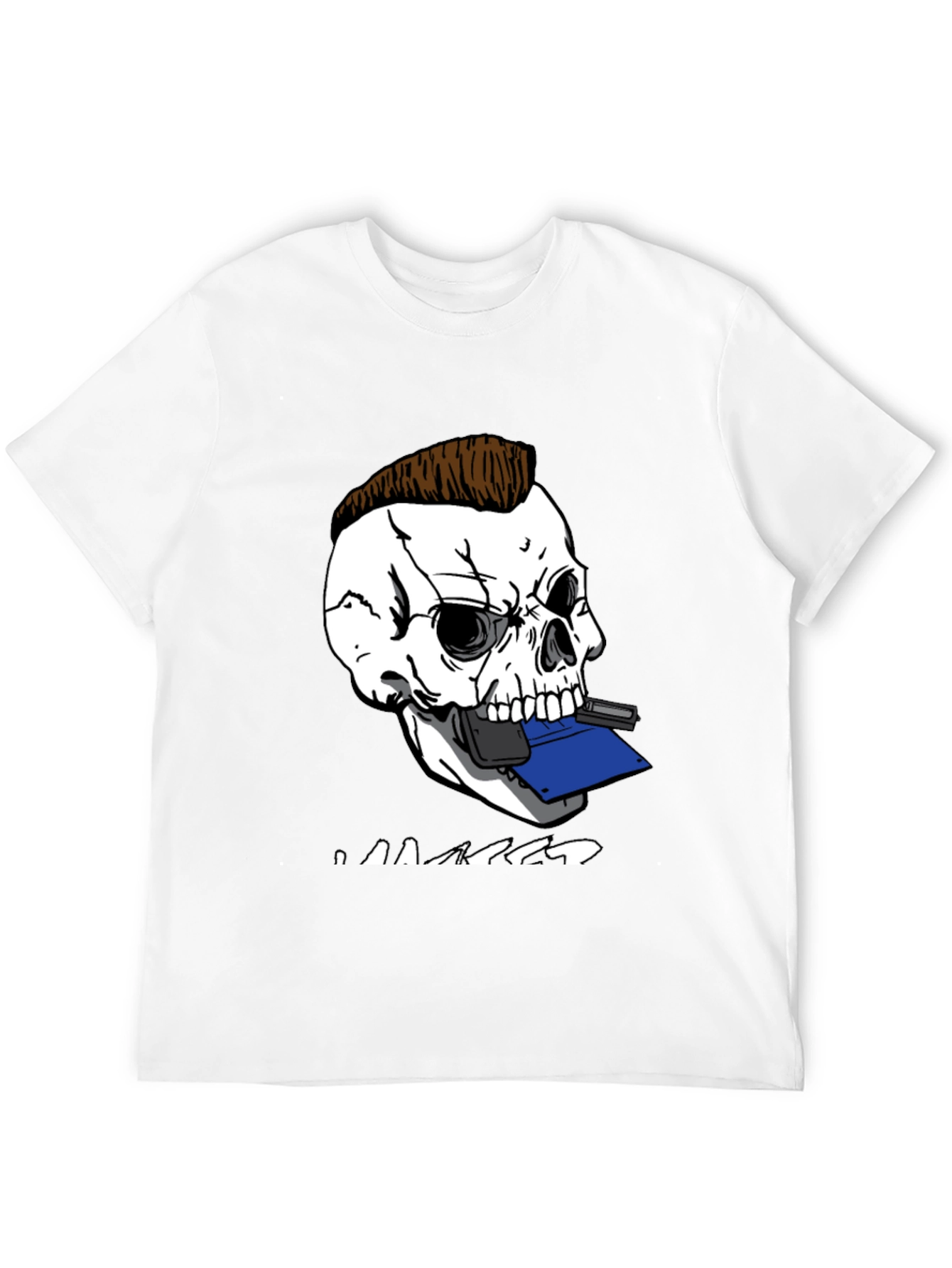 Skull Hacker Tee - Edgy Graphic T-Shirt
