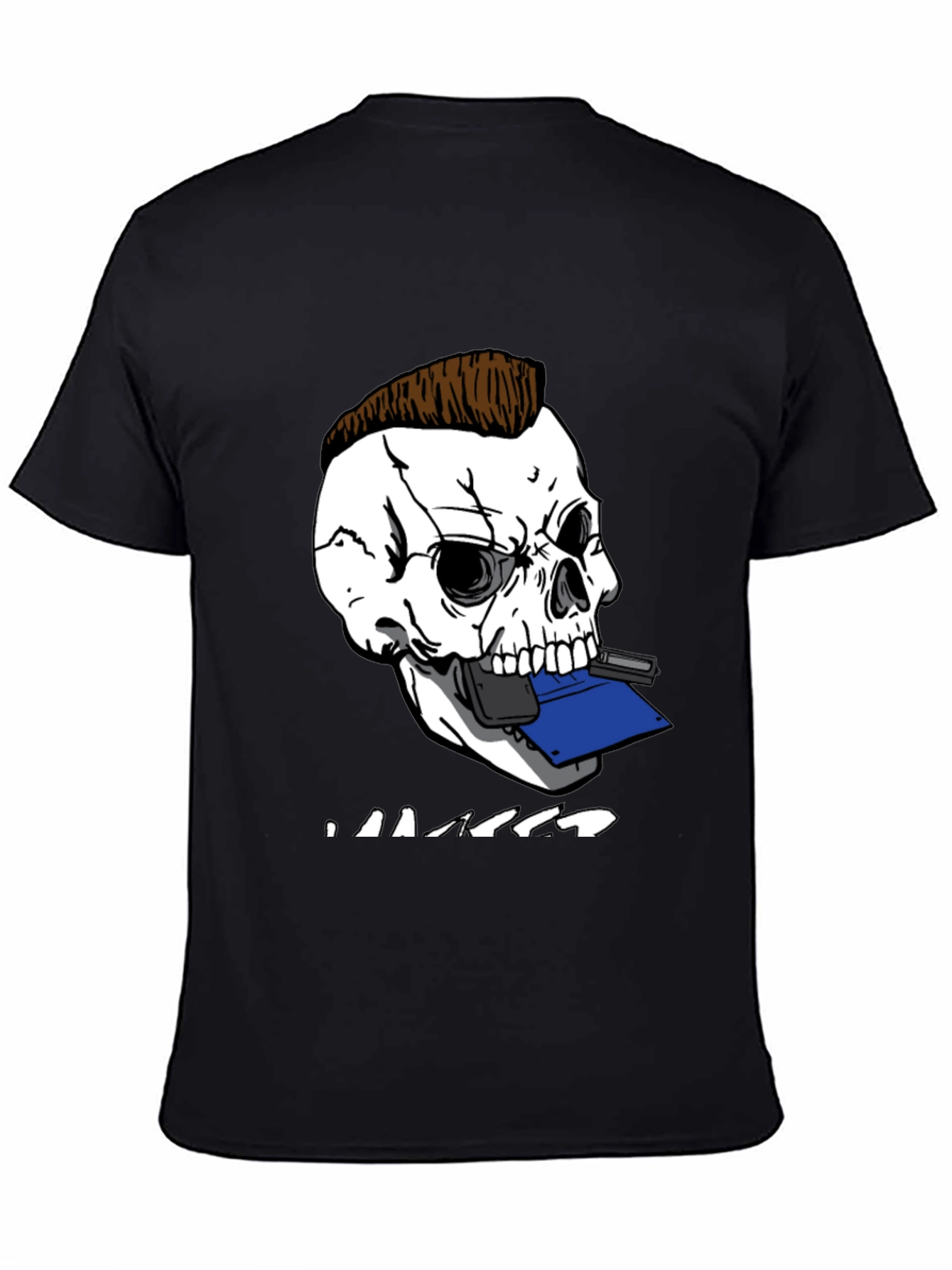 Skull Hacker Tee - Edgy Graphic T-Shirt