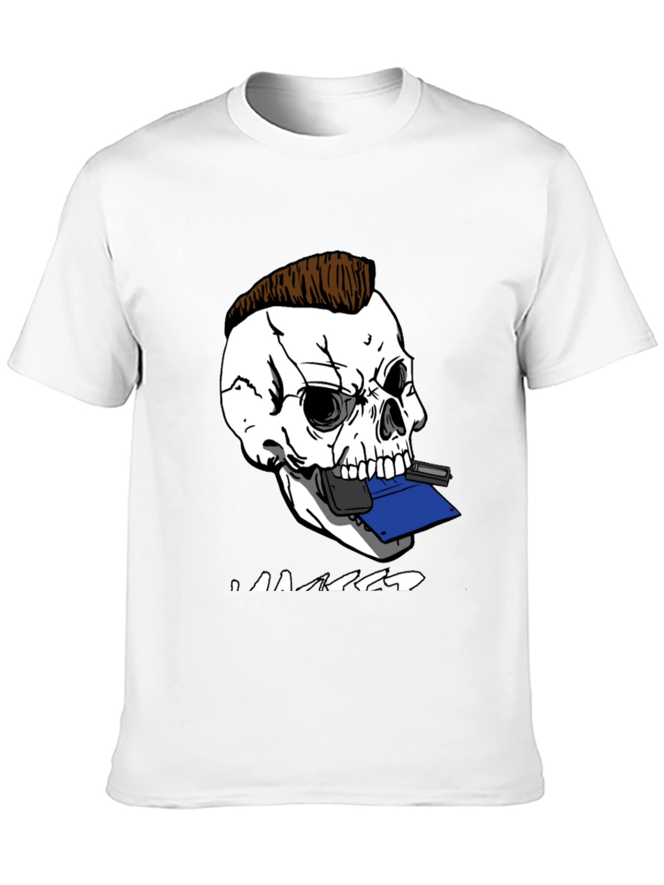 Skull Hacker Tee - Edgy Graphic T-Shirt