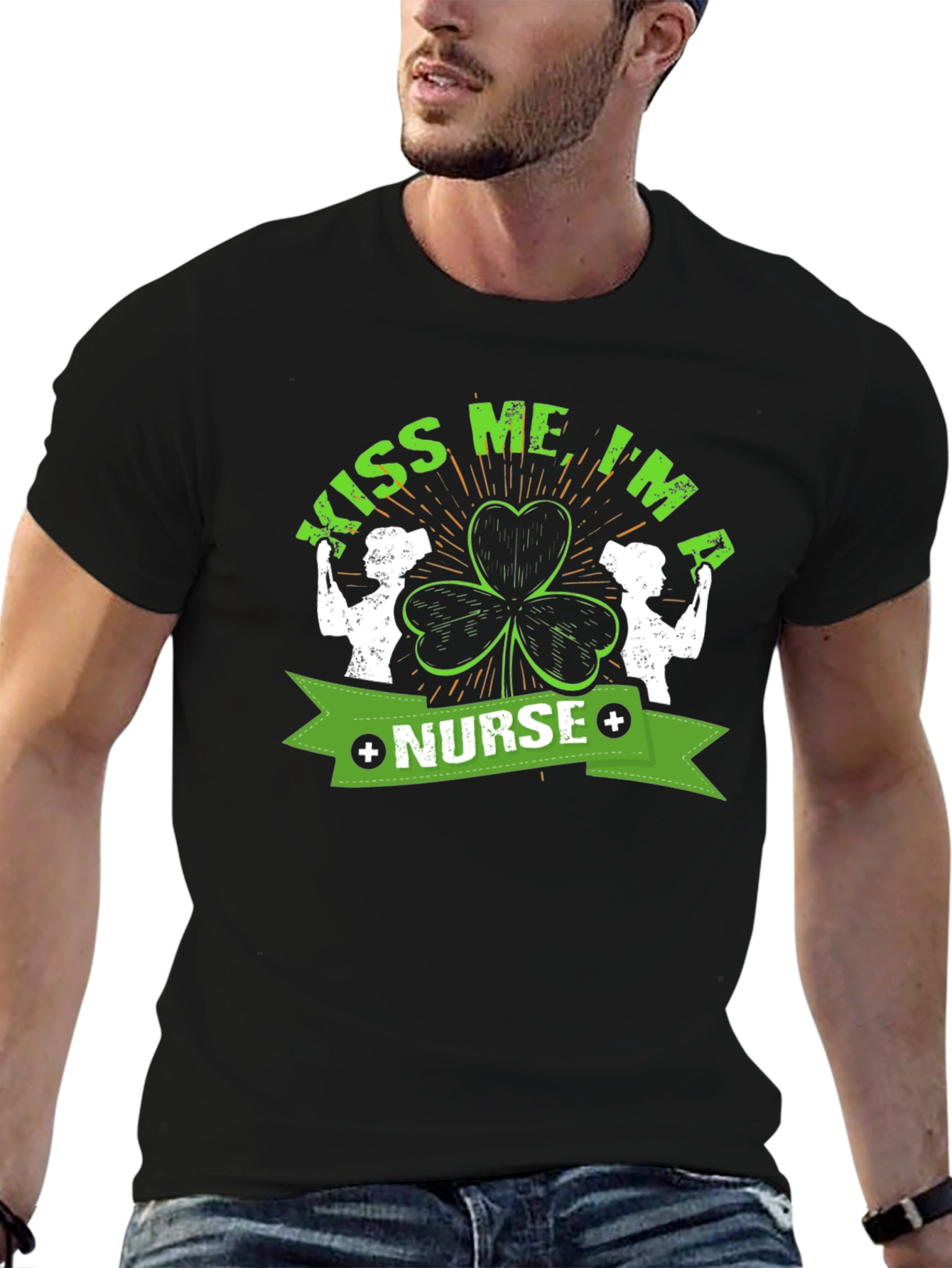 Kiss Me Im A Nurse St. Patricks Day T-Shirt
