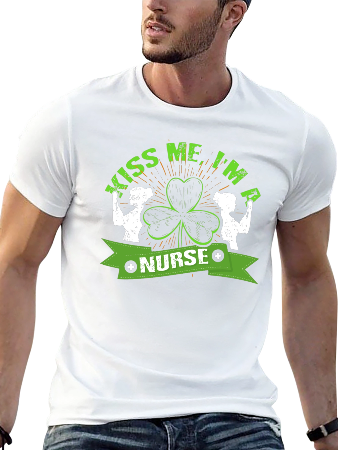 Kiss Me Im A Nurse St. Patricks Day T-Shirt