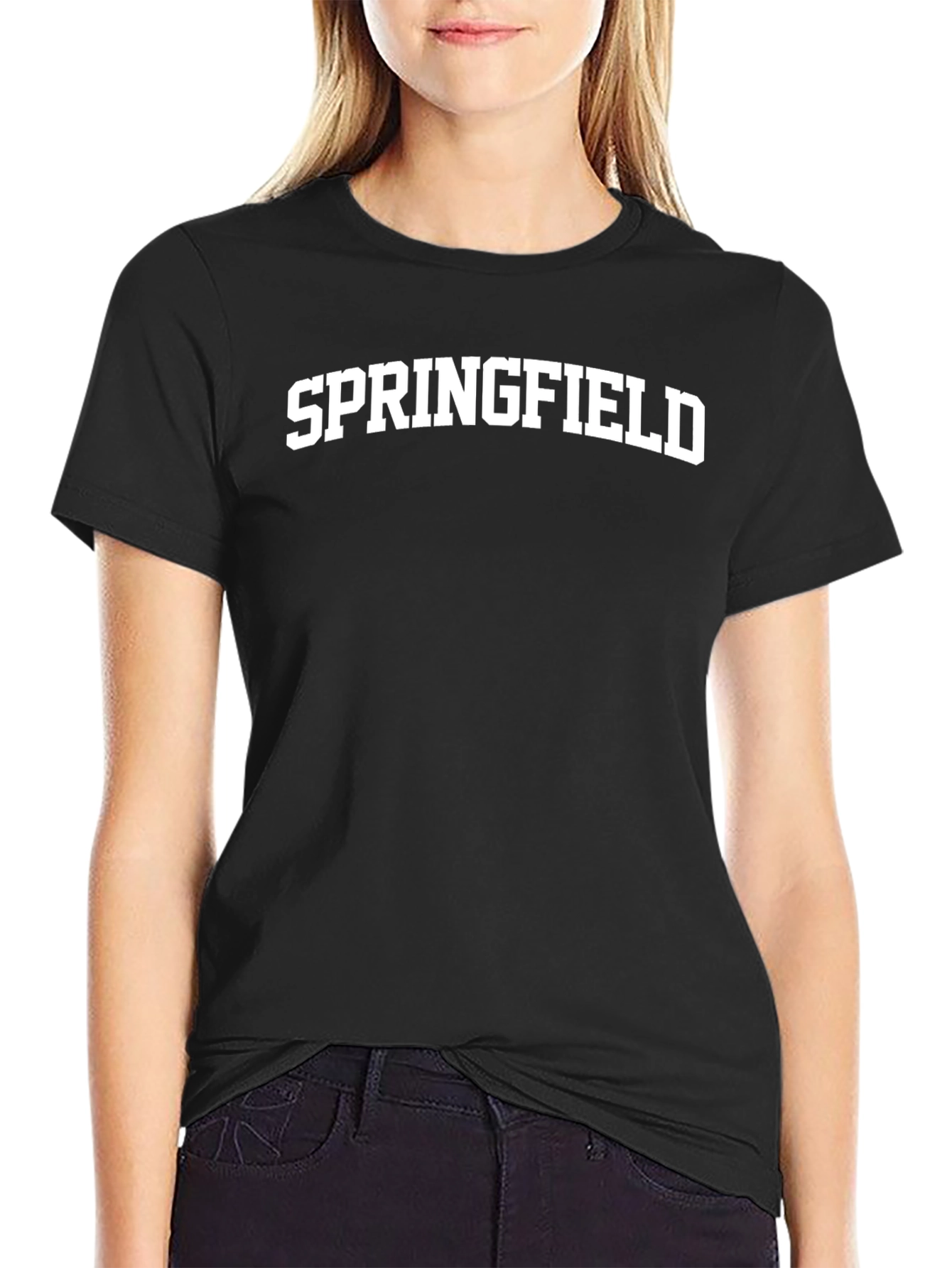 Springfield Black Graphic T-Shirt