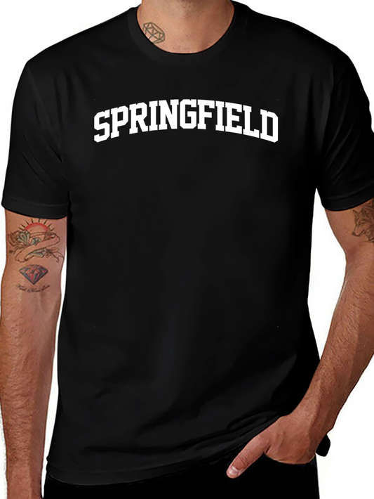 Springfield Black Graphic T-Shirt