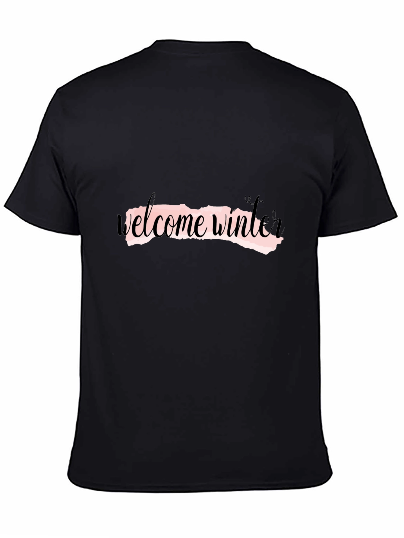 Welcome Winter Black Graphic Tee