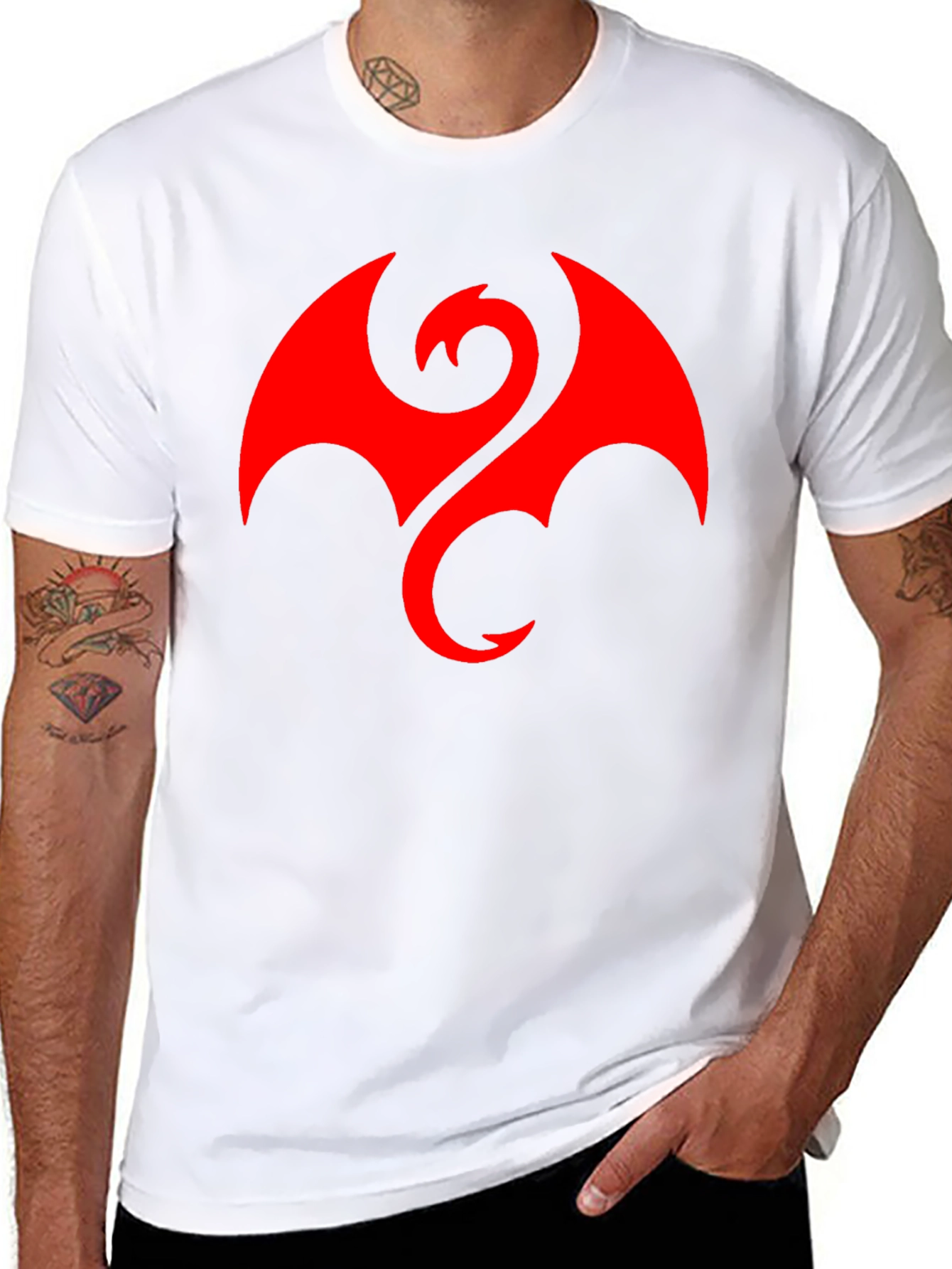 Iron Fist Dragon Logo Black T-Shirt