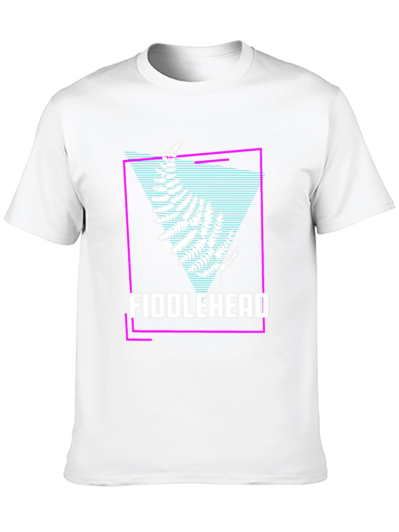 Fiddlehead Fern Graphic T-Shirt - Retro Design