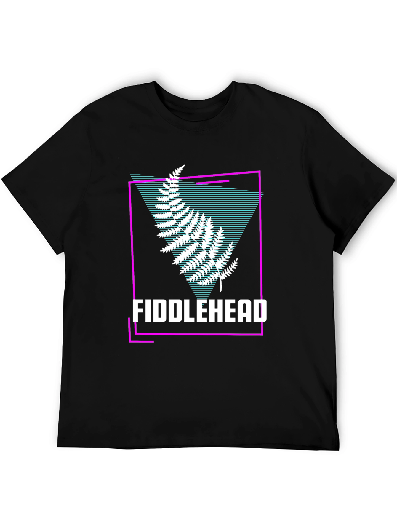 Fiddlehead Fern Graphic T-Shirt - Retro Design