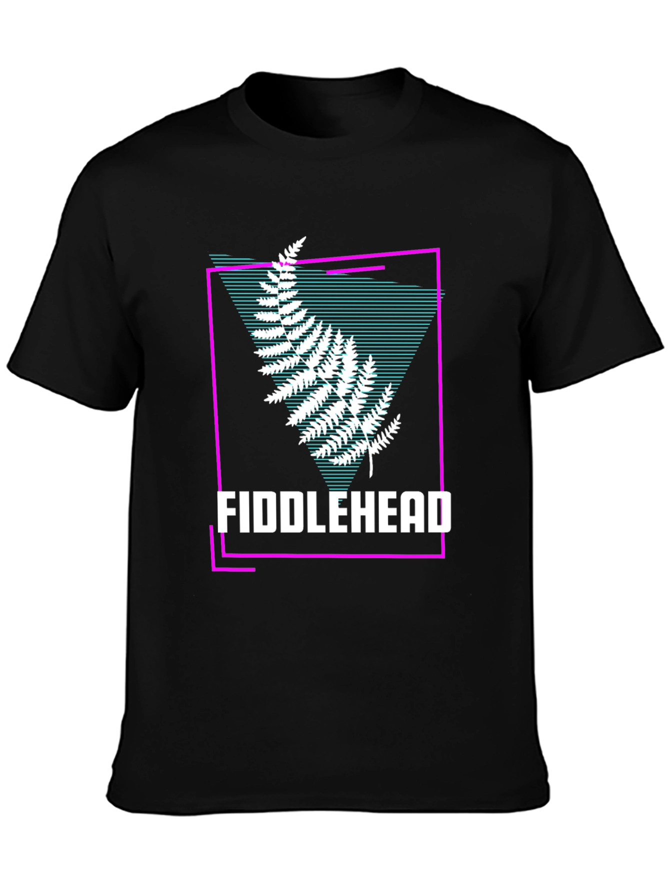 Fiddlehead Fern Graphic T-Shirt - Retro Design